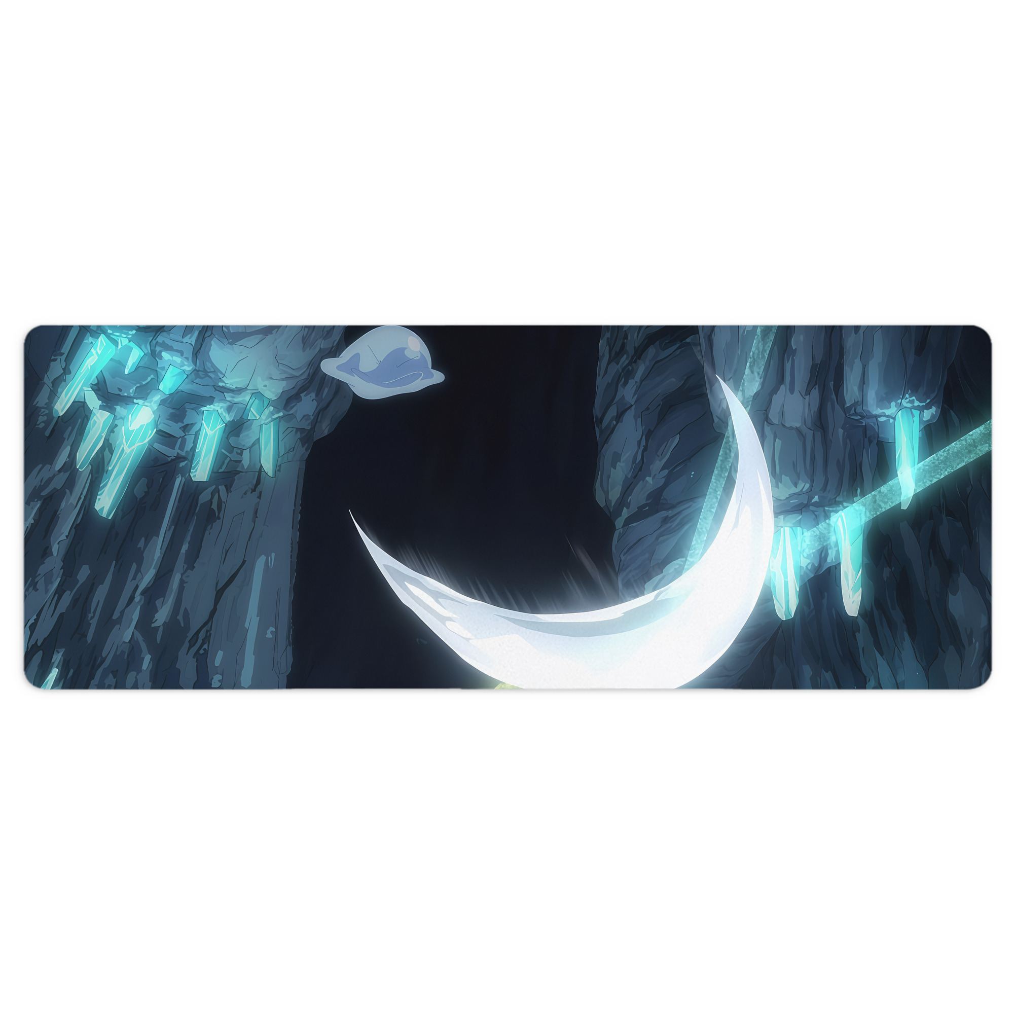 （画像用） 転スラ Regarding Reincarnated to Slime ステッチ加工 大判デスクマット／滑り止めマウスパッド