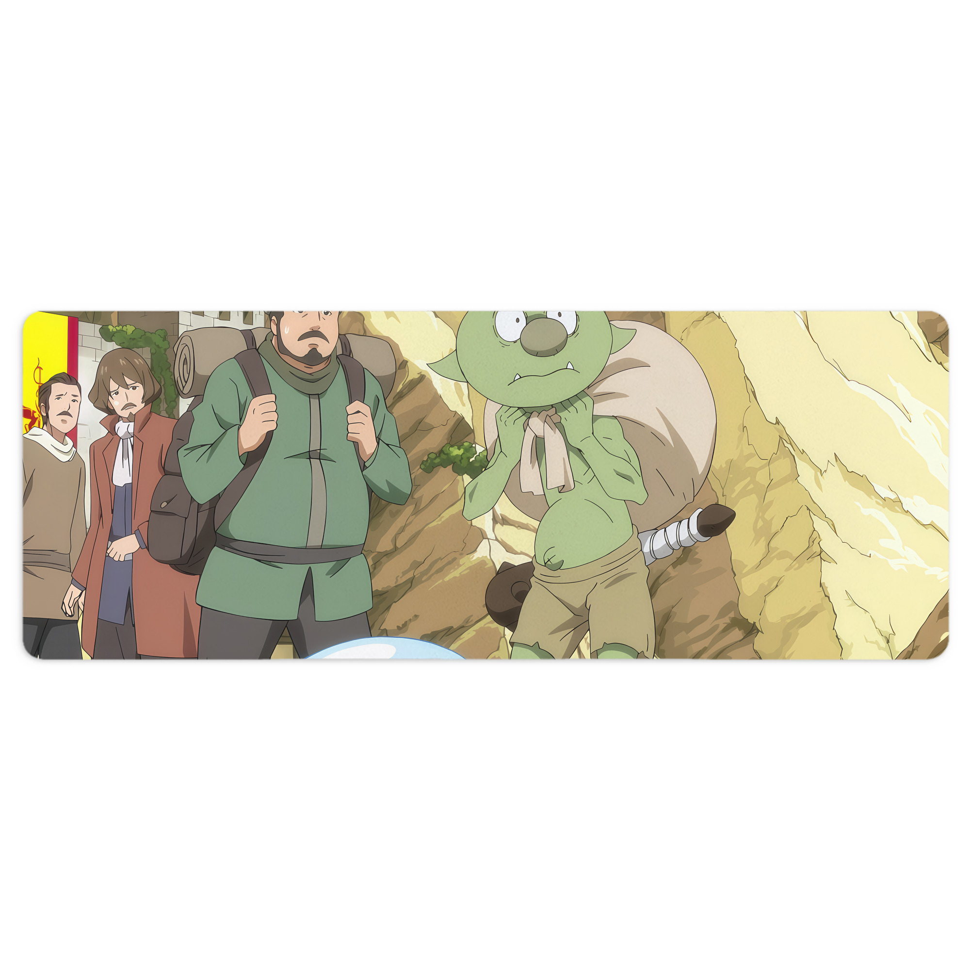 （画像用） 転スラ Regarding Reincarnated to Slime ステッチ加工 大判デスクマット／滑り止めマウスパッド