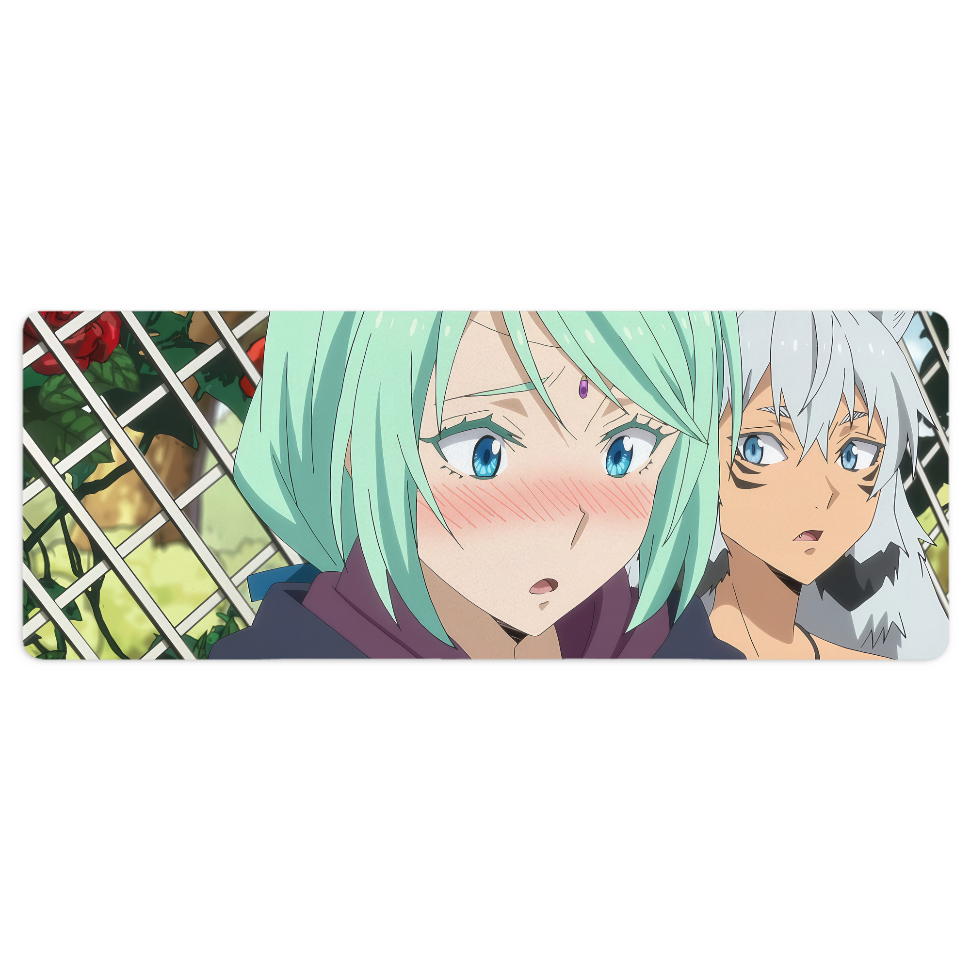 （画像用） 転スラ Regarding Reincarnated to Slime ステッチ加工 大判デスクマット／滑り止めマウスパッド