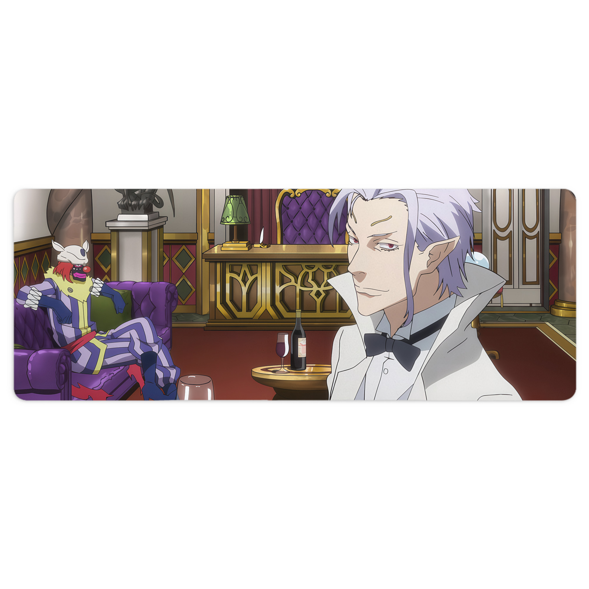（画像用） 転スラ Regarding Reincarnated to Slime ステッチ加工 大判デスクマット／滑り止めマウスパッド