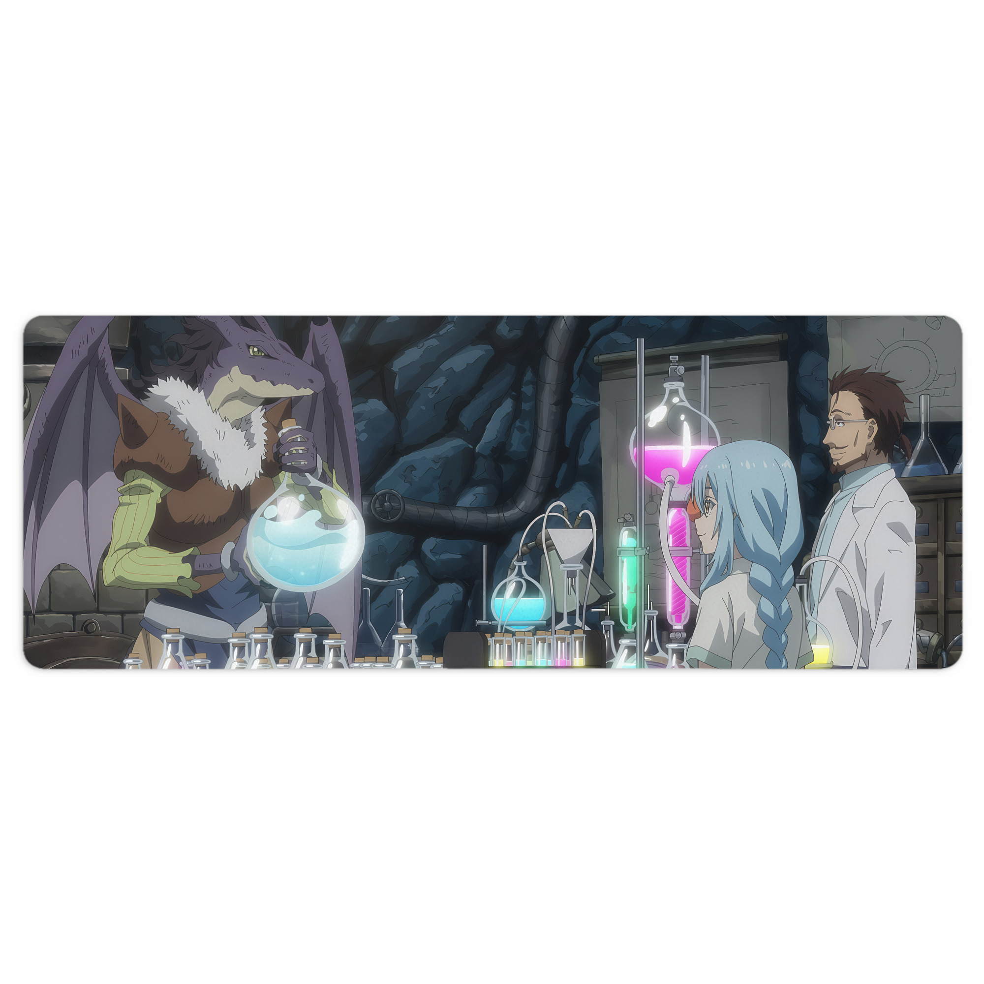 （画像用） 転スラ Regarding Reincarnated to Slime ステッチ加工 大判デスクマット／滑り止めマウスパッド