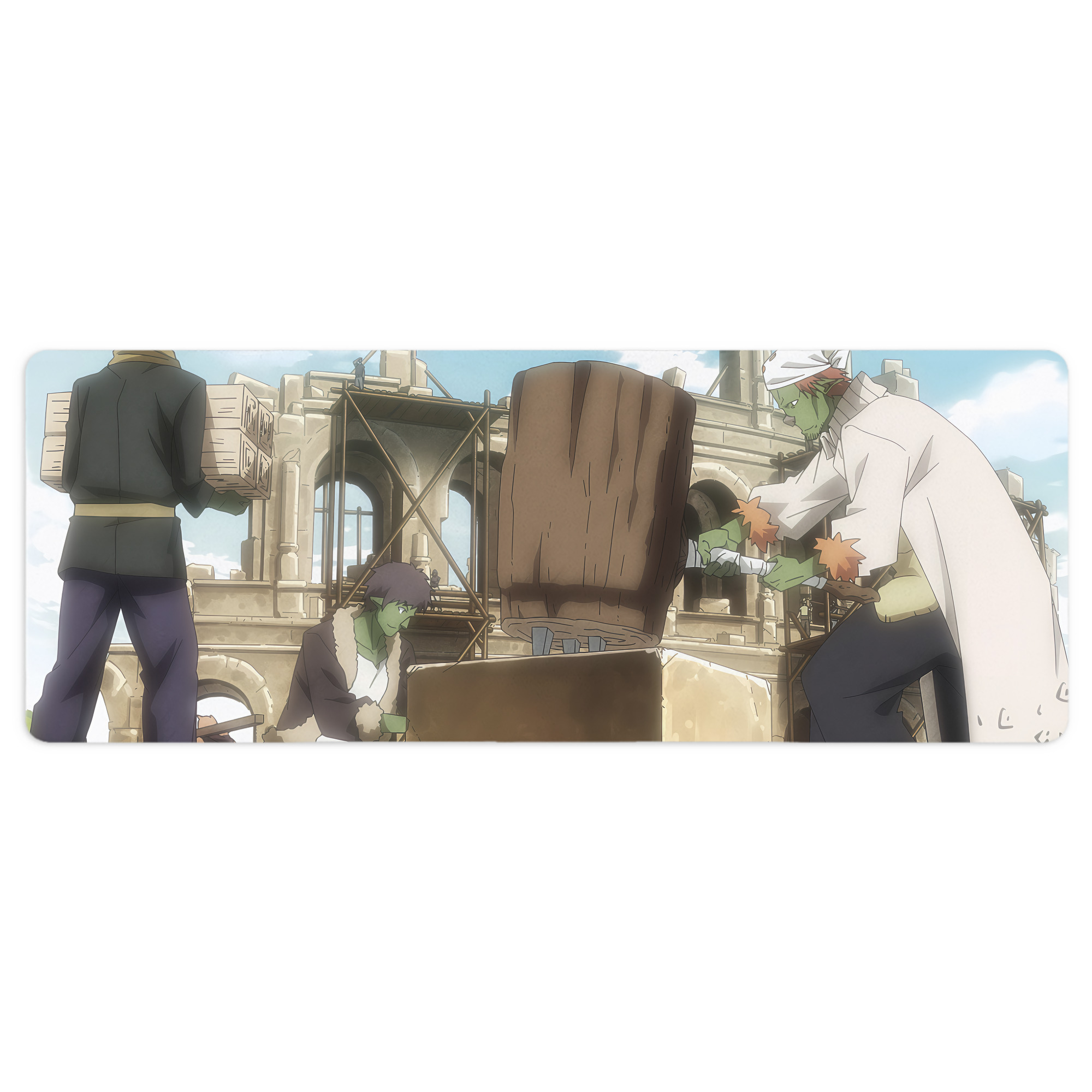 （画像用） 転スラ Regarding Reincarnated to Slime ステッチ加工 大判デスクマット／滑り止めマウスパッド