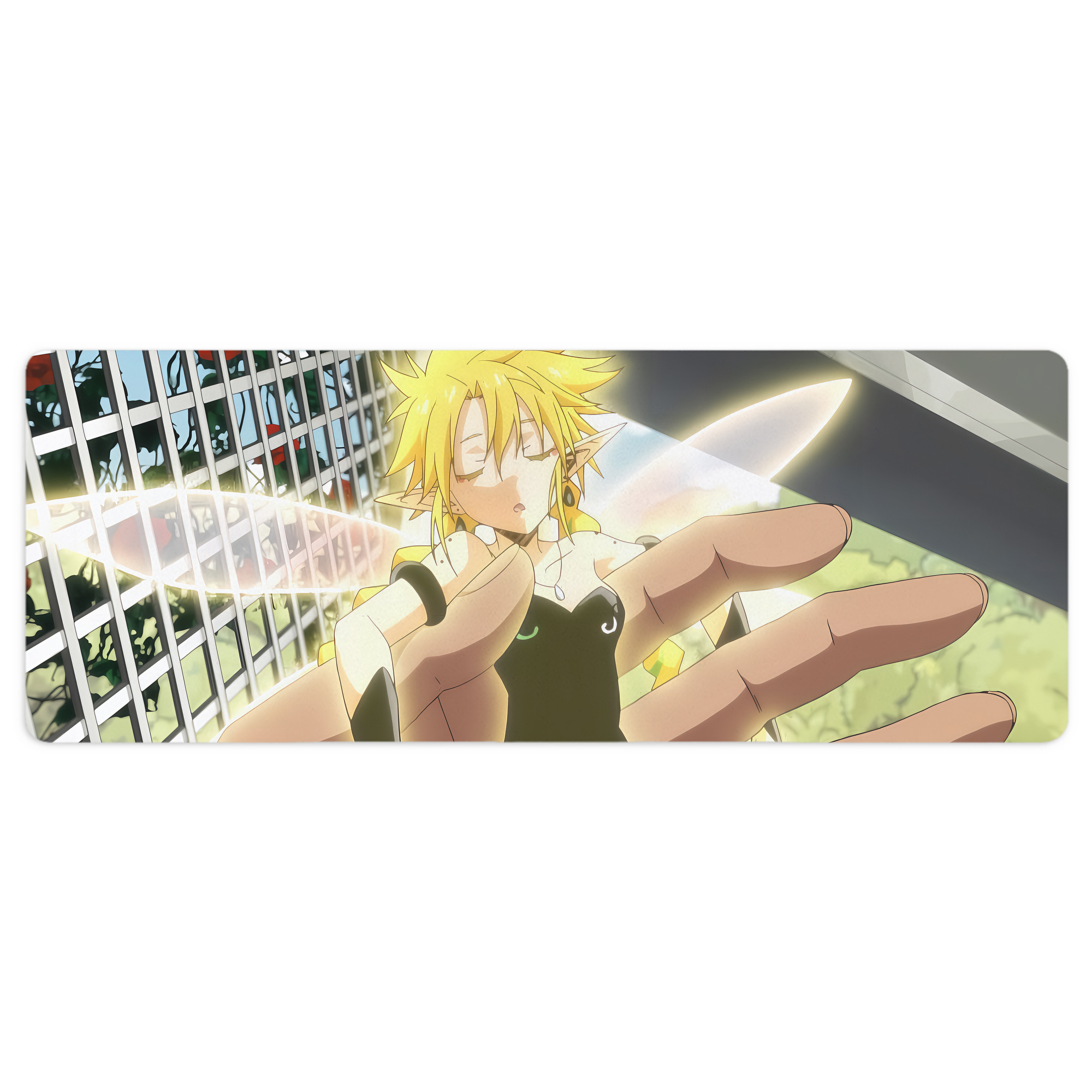 （画像用） 転スラ Regarding Reincarnated to Slime ステッチ加工 大判デスクマット／滑り止めマウスパッド