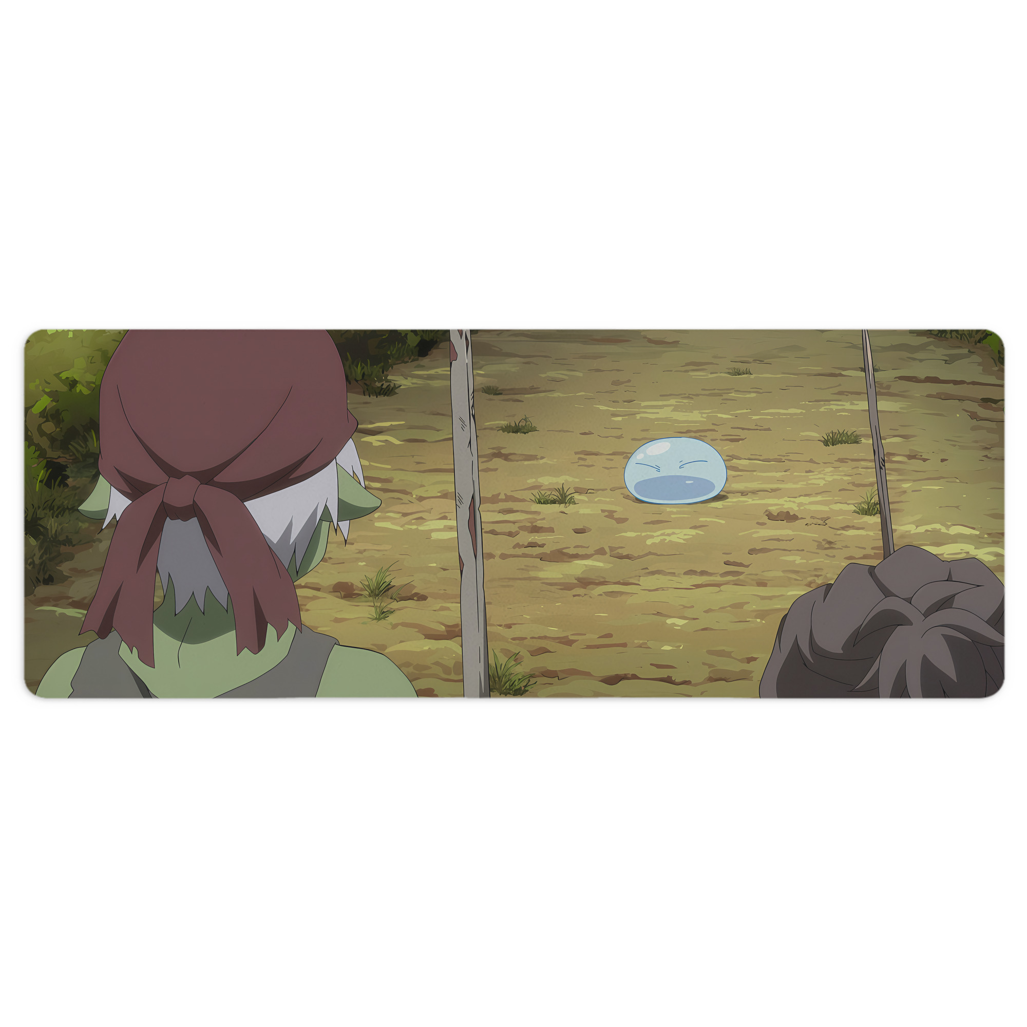 （画像用） 転スラ Regarding Reincarnated to Slime ステッチ加工 大判デスクマット／滑り止めマウスパッド
