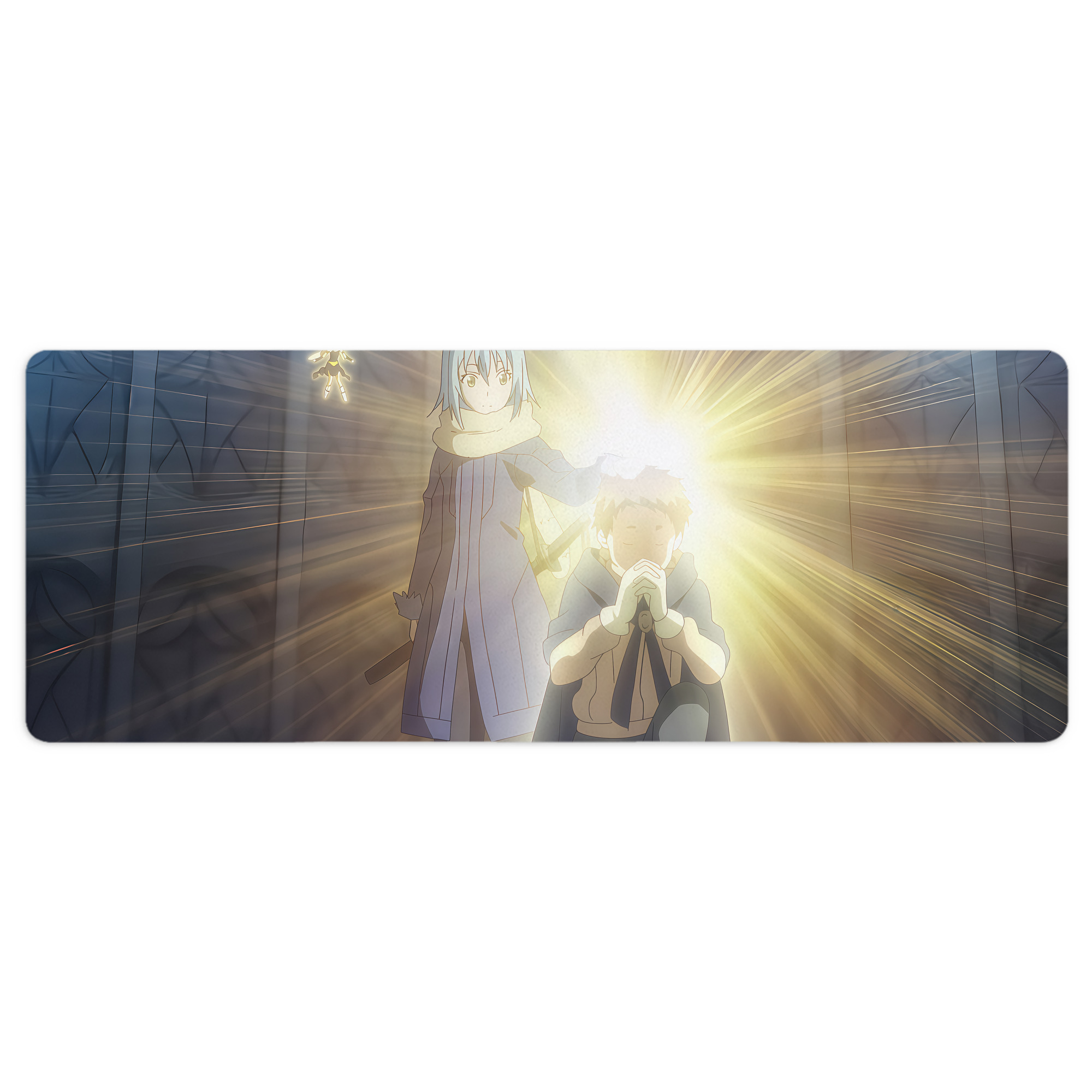 （画像用） 転スラ Regarding Reincarnated to Slime ステッチ加工 大判デスクマット／滑り止めマウスパッド