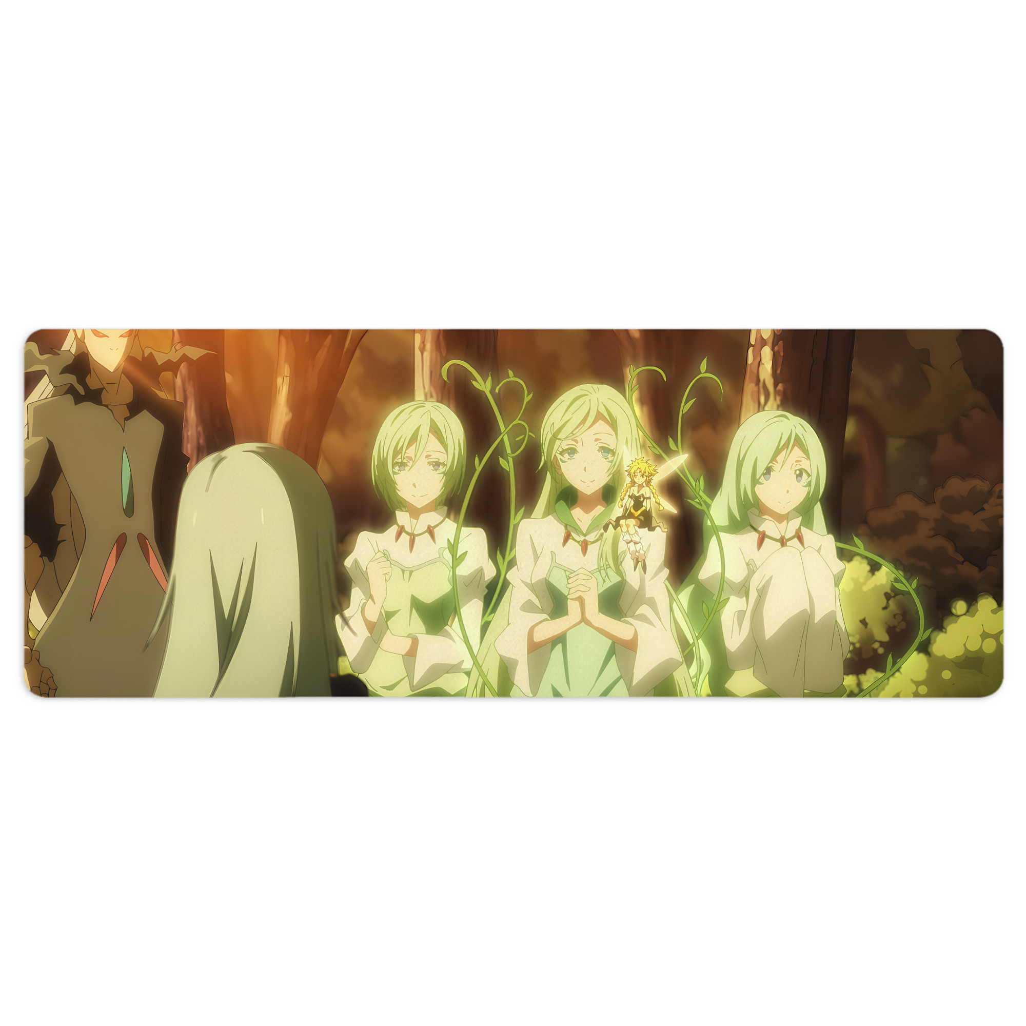 （画像用） 転スラ Regarding Reincarnated to Slime ステッチ加工 大判デスクマット／滑り止めマウスパッド