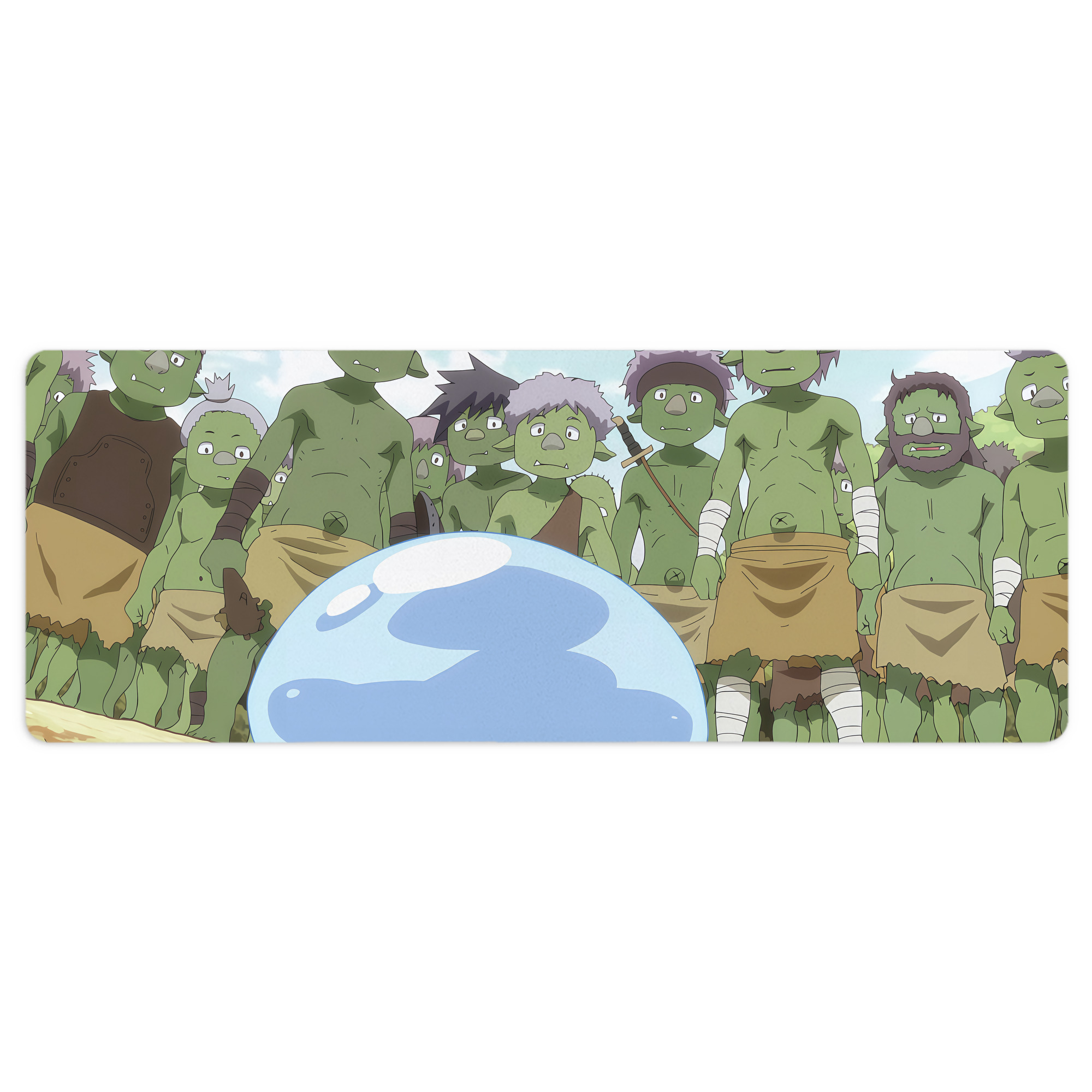 （画像用） 転スラ Regarding Reincarnated to Slime ステッチ加工 大判デスクマット／滑り止めマウスパッド