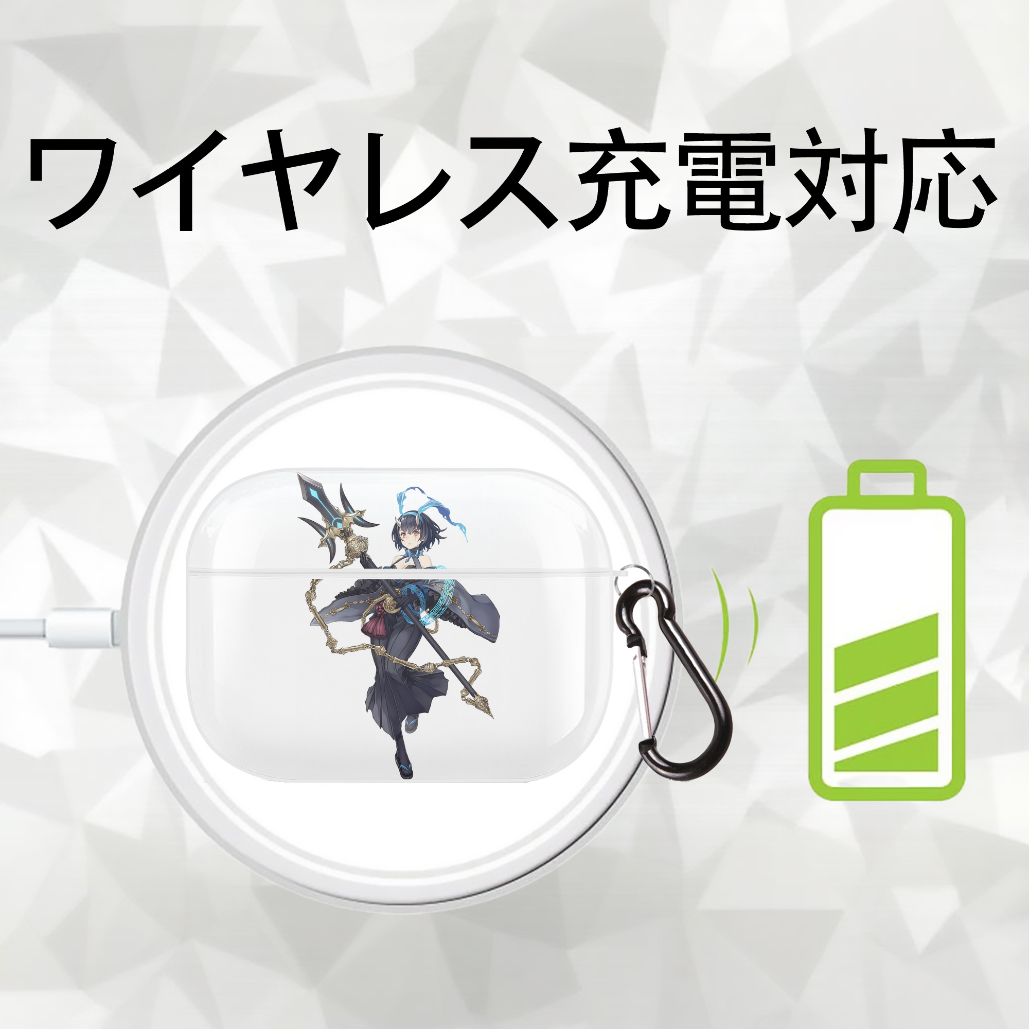 転スラ Regarding Reincarnated to Slime 【AirPods Pro用】ハードシェル保護ケース 耐衝撃・防指紋・カラビナ付き商品仕様
