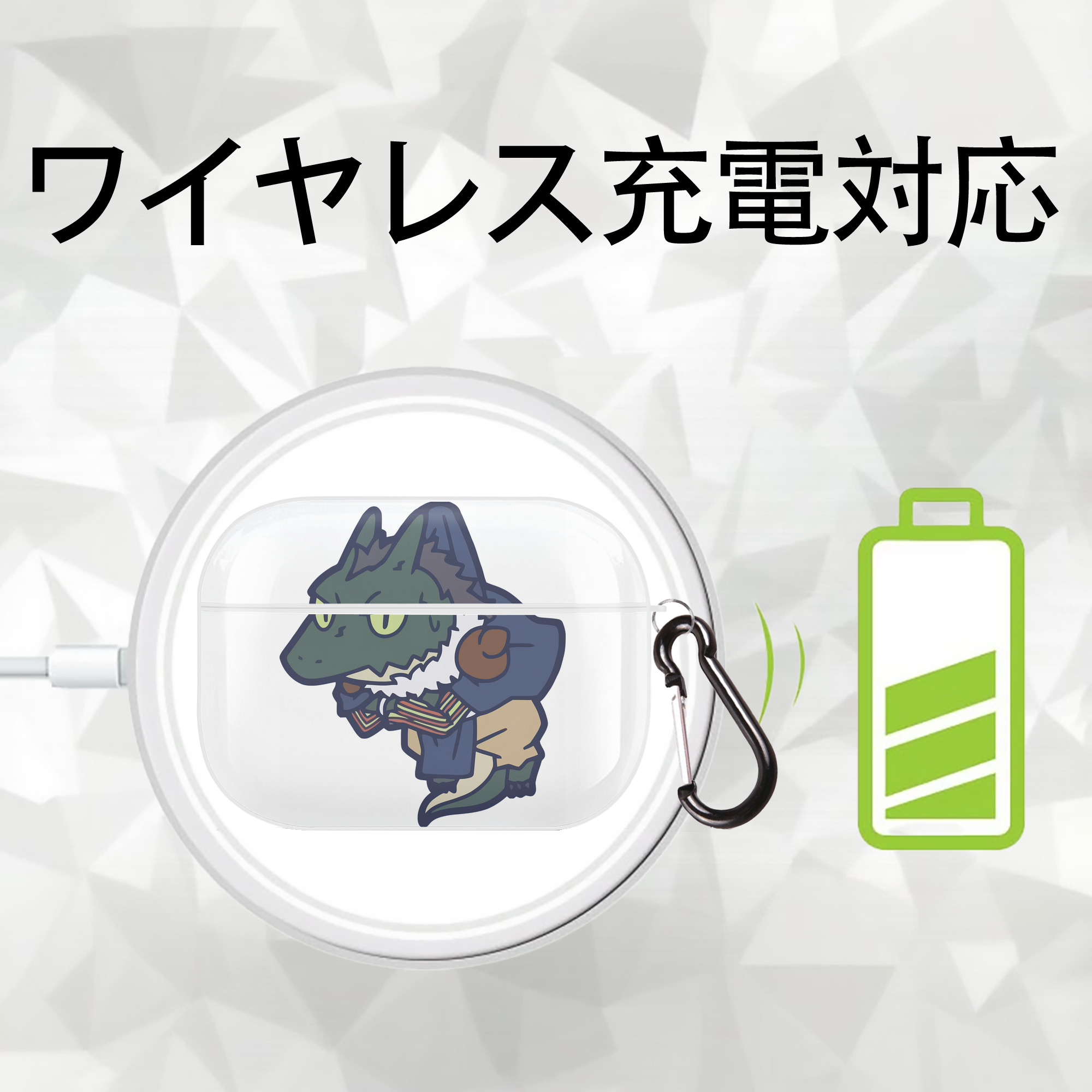 転スラ Regarding Reincarnated to Slime 【AirPods Pro用】ハードシェル保護ケース 耐衝撃・防指紋・カラビナ付き商品仕様