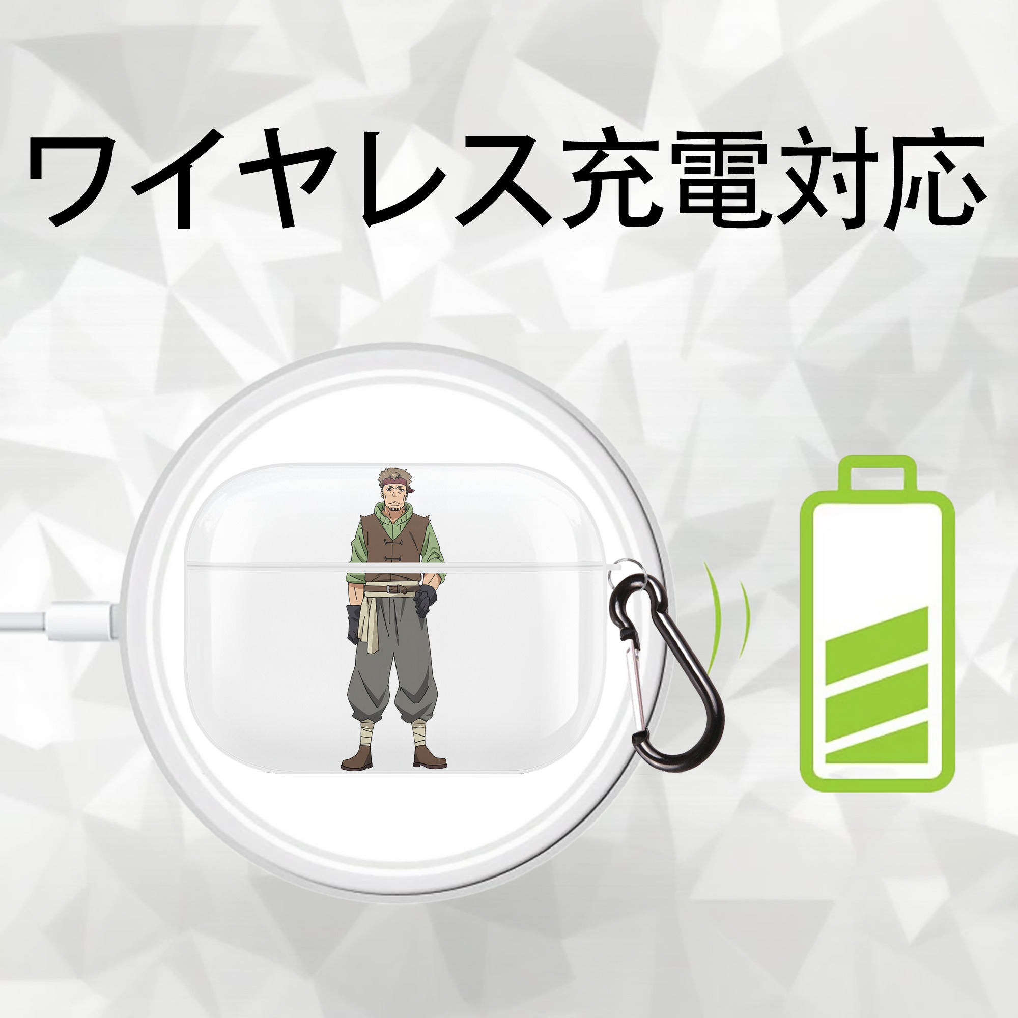 転スラ Regarding Reincarnated to Slime 【AirPods Pro用】ハードシェル保護ケース 耐衝撃・防指紋・カラビナ付き商品仕様