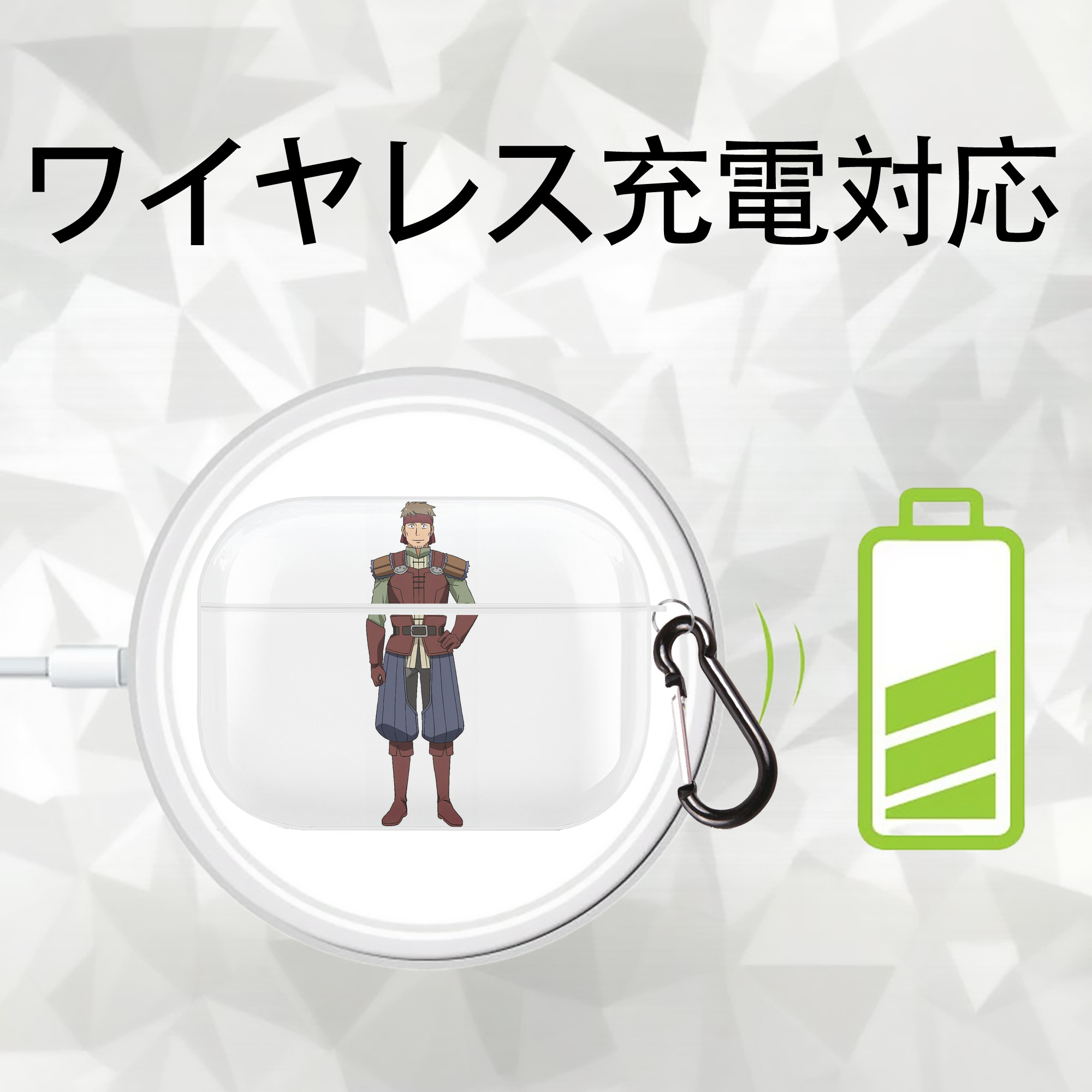 転スラ Regarding Reincarnated to Slime 【AirPods Pro用】ハードシェル保護ケース 耐衝撃・防指紋・カラビナ付き商品仕様