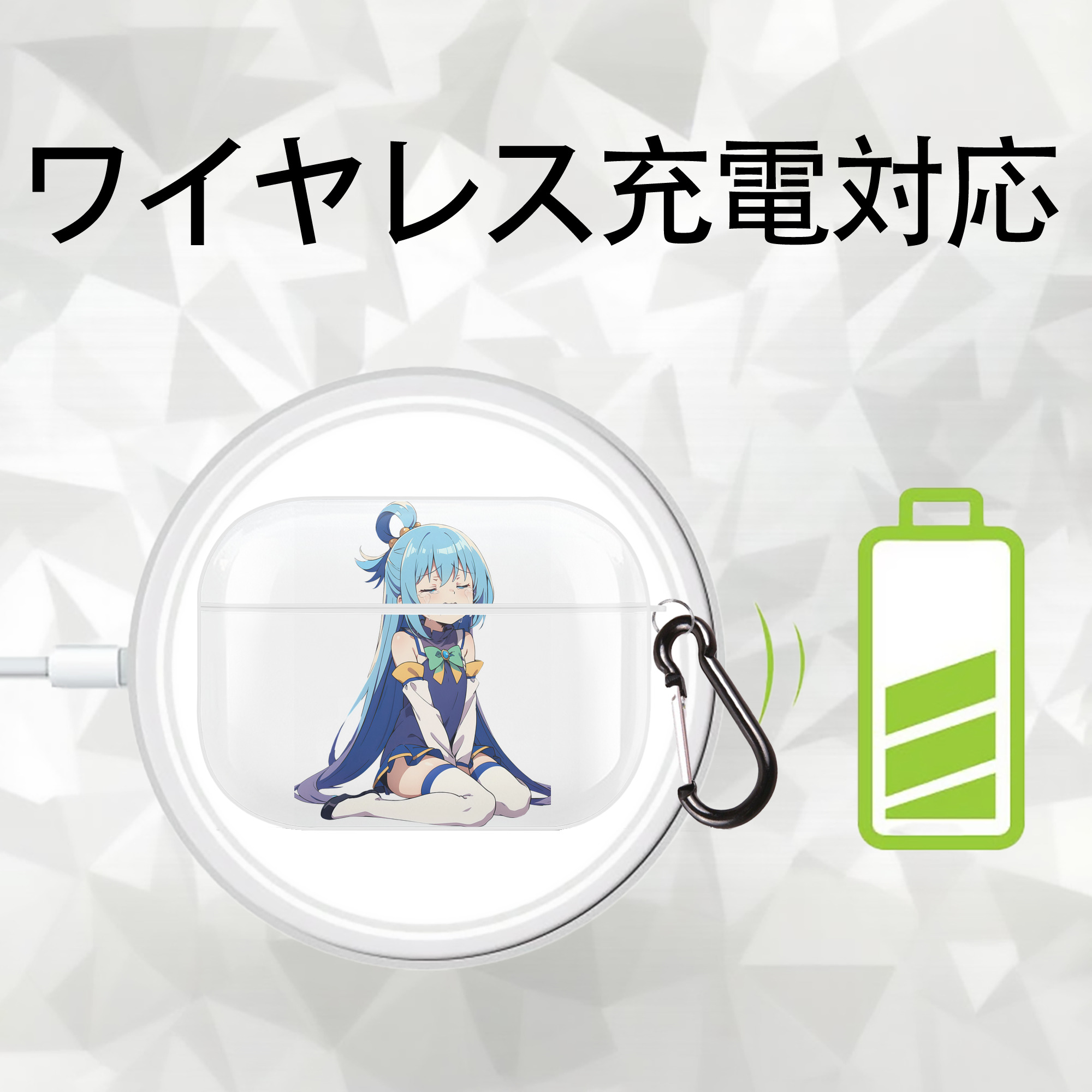 転スラ Regarding Reincarnated to Slime 【AirPods Pro用】ハードシェル保護ケース 耐衝撃・防指紋・カラビナ付き商品仕様