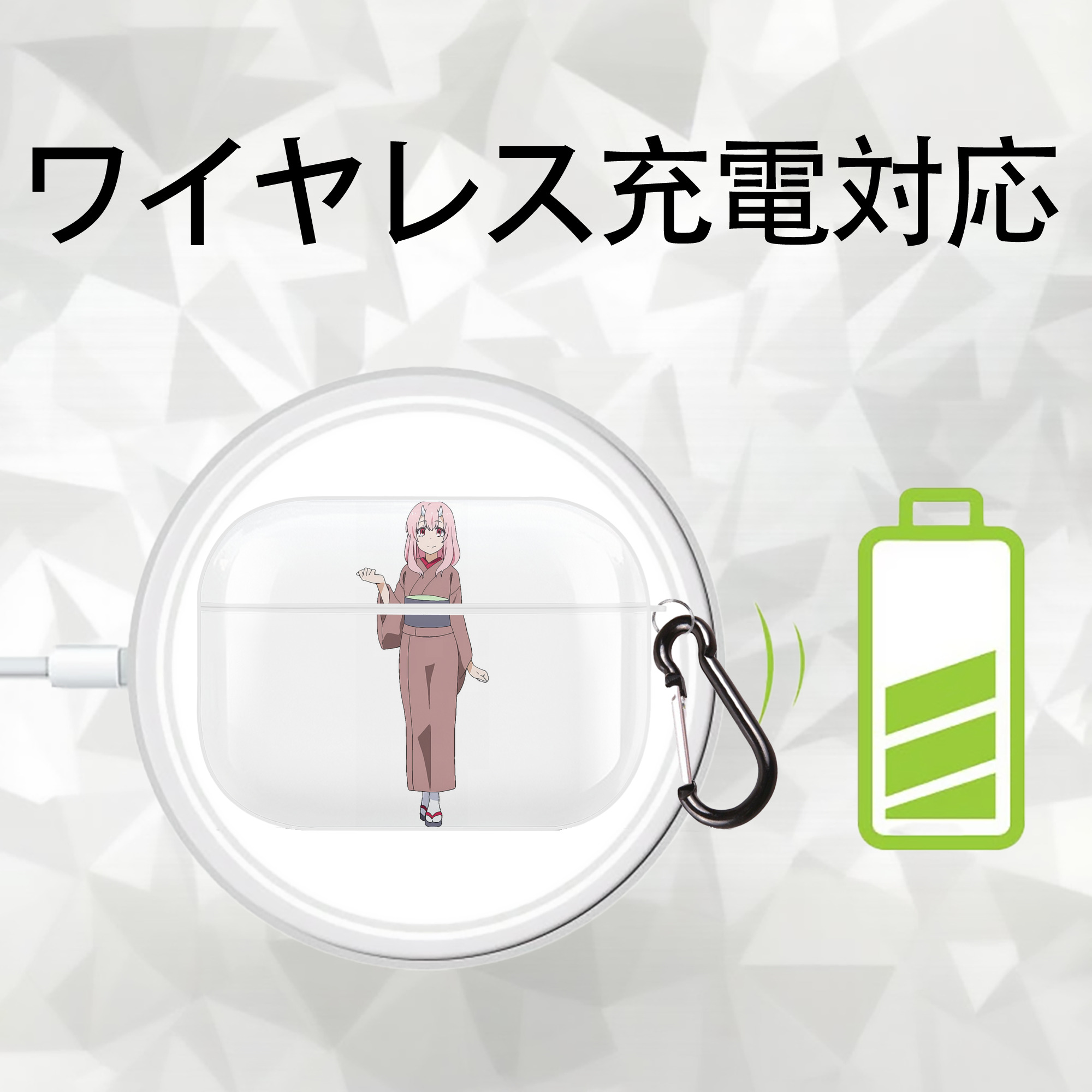 転スラ Regarding Reincarnated to Slime 【AirPods Pro用】ハードシェル保護ケース 耐衝撃・防指紋・カラビナ付き商品仕様