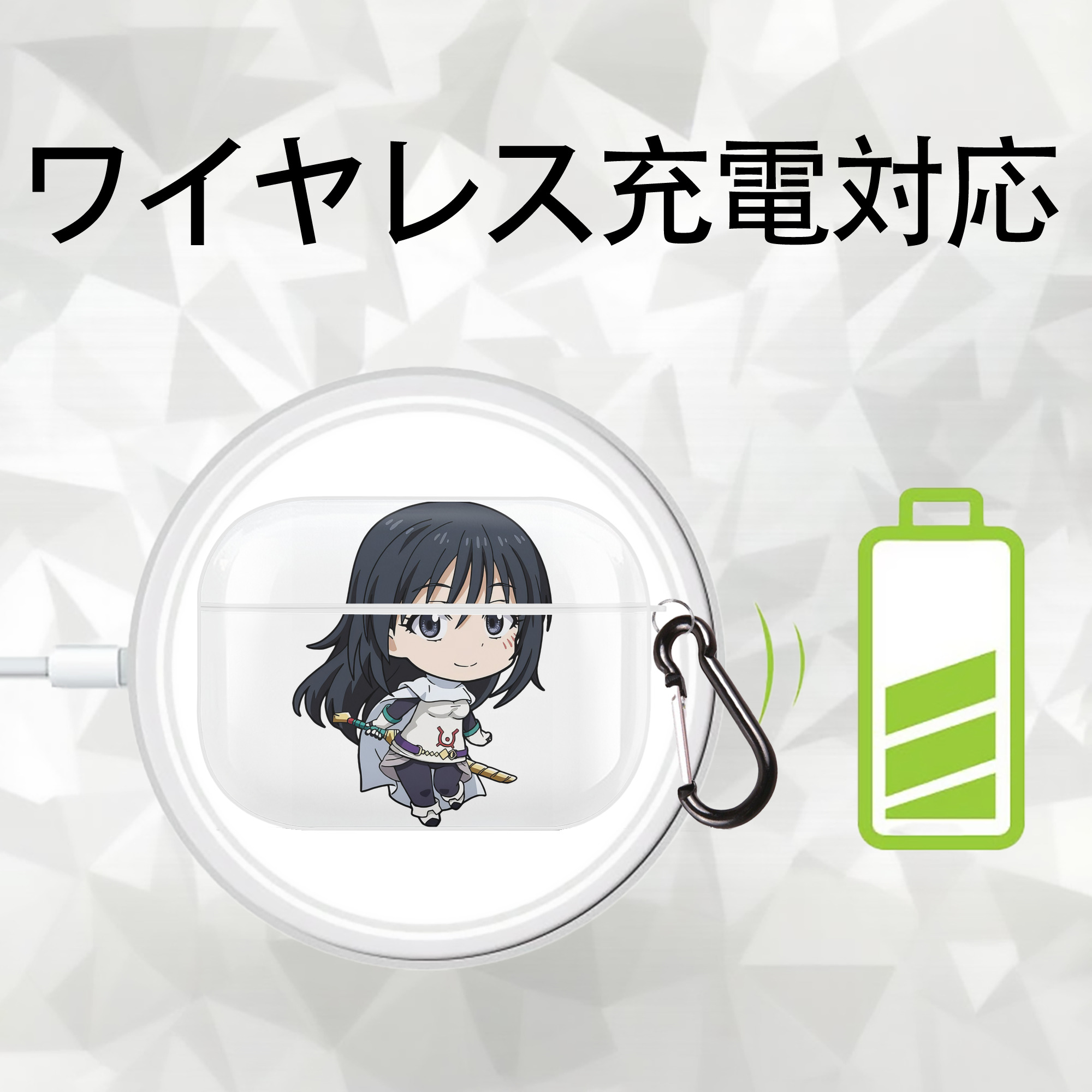 転スラ Regarding Reincarnated to Slime 【AirPods Pro用】ハードシェル保護ケース 耐衝撃・防指紋・カラビナ付き商品仕様