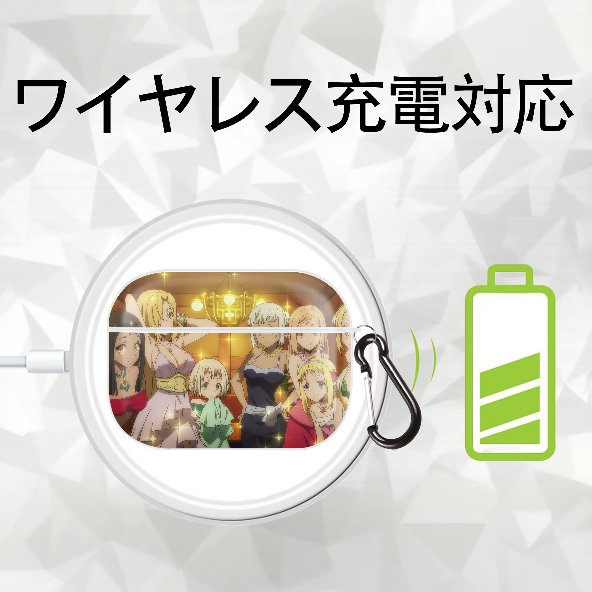 転スラ Regarding Reincarnated to Slime 【AirPods Pro用】ハードシェル保護ケース 耐衝撃・防指紋・カラビナ付き商品仕様