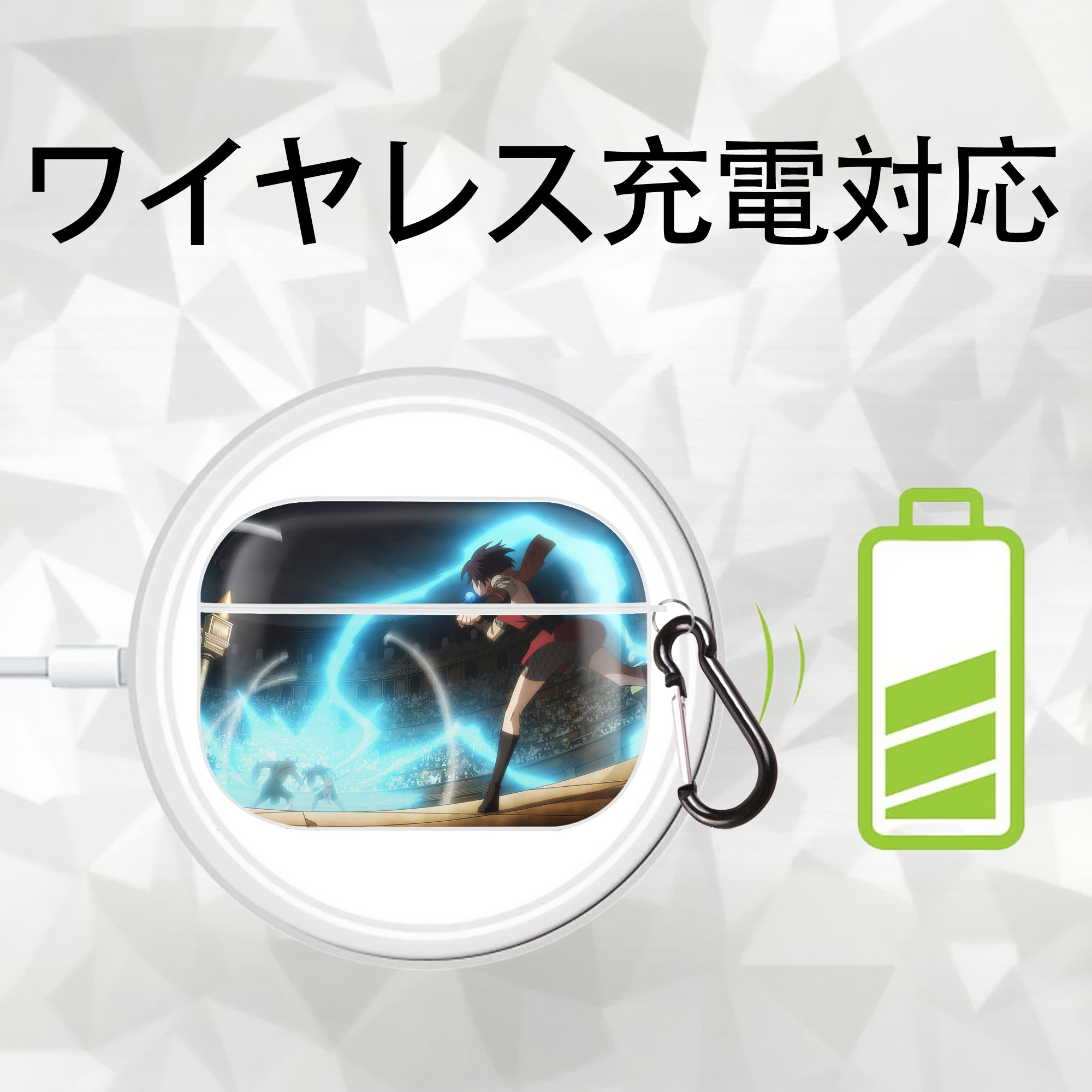 転スラ Regarding Reincarnated to Slime 【AirPods Pro用】ハードシェル保護ケース 耐衝撃・防指紋・カラビナ付き商品仕様