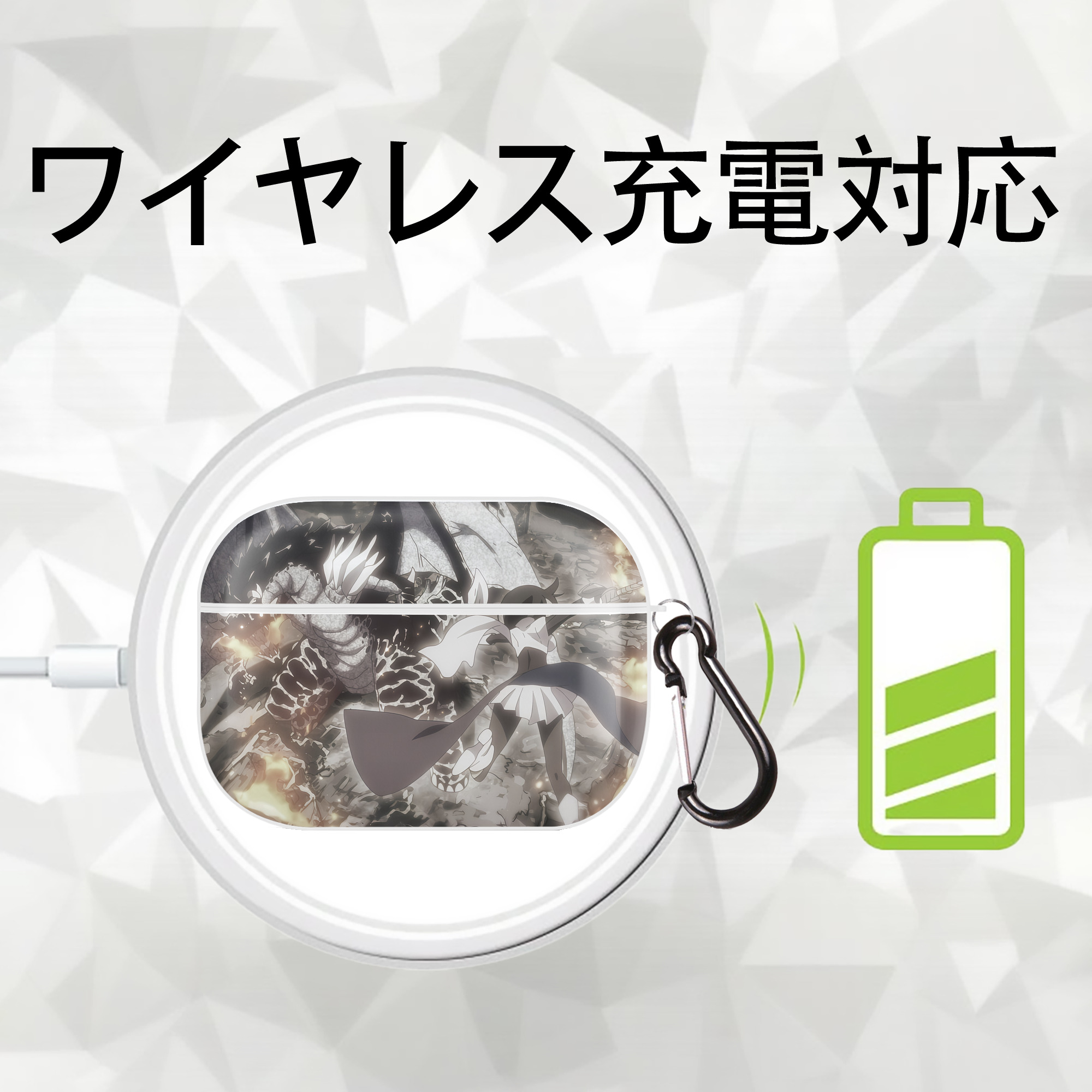 転スラ Regarding Reincarnated to Slime 【AirPods Pro用】ハードシェル保護ケース 耐衝撃・防指紋・カラビナ付き商品仕様