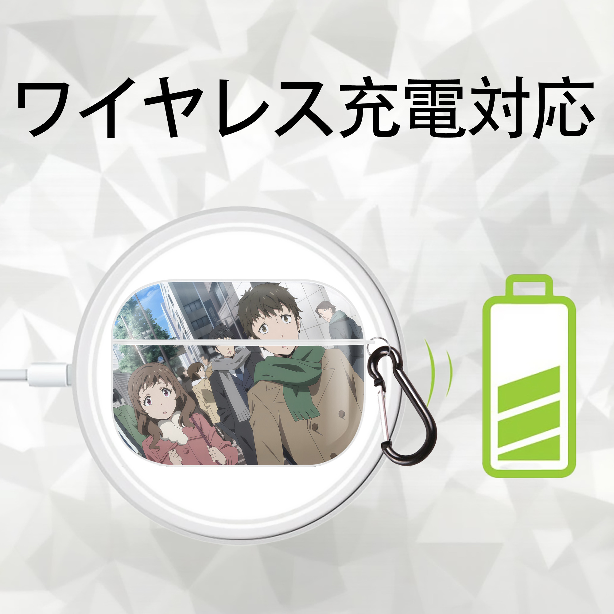 転スラ Regarding Reincarnated to Slime 【AirPods Pro用】ハードシェル保護ケース 耐衝撃・防指紋・カラビナ付き商品仕様