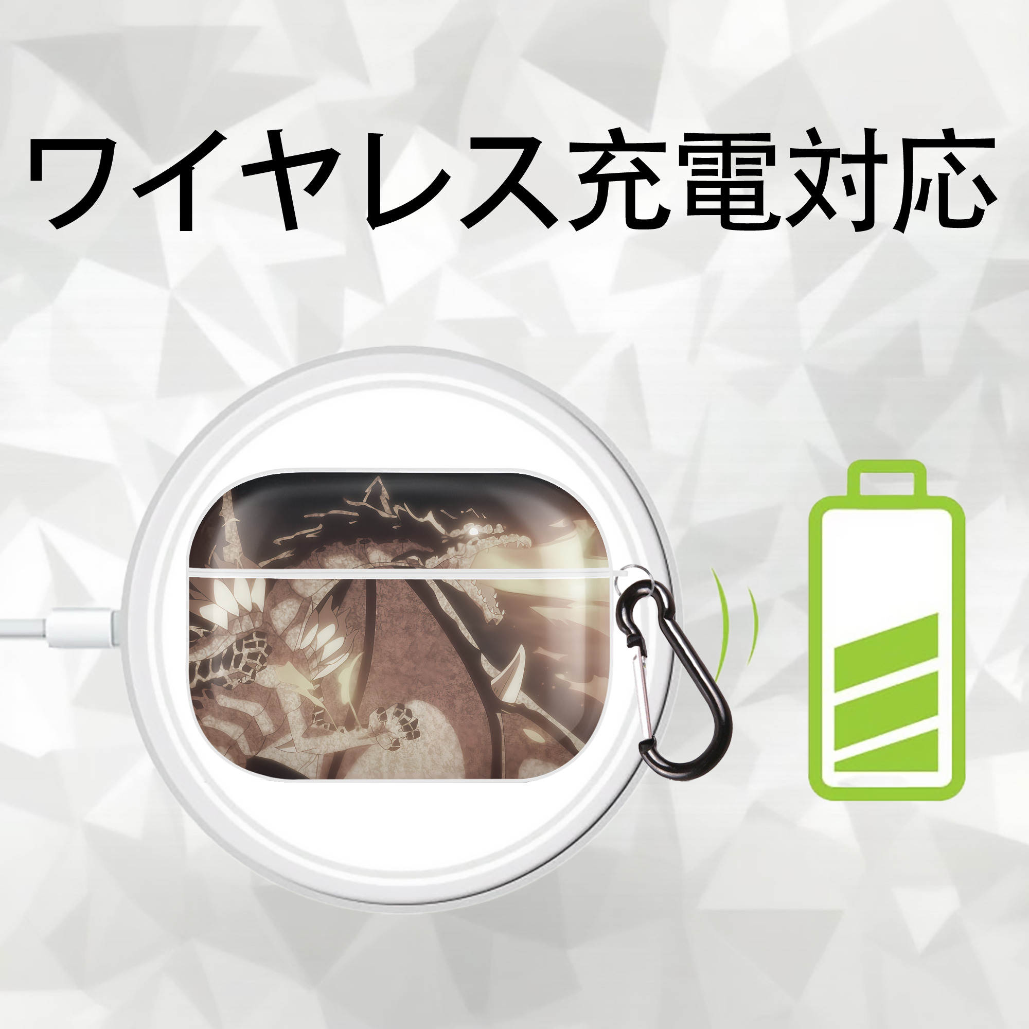 転スラ Regarding Reincarnated to Slime 【AirPods Pro用】ハードシェル保護ケース 耐衝撃・防指紋・カラビナ付き商品仕様