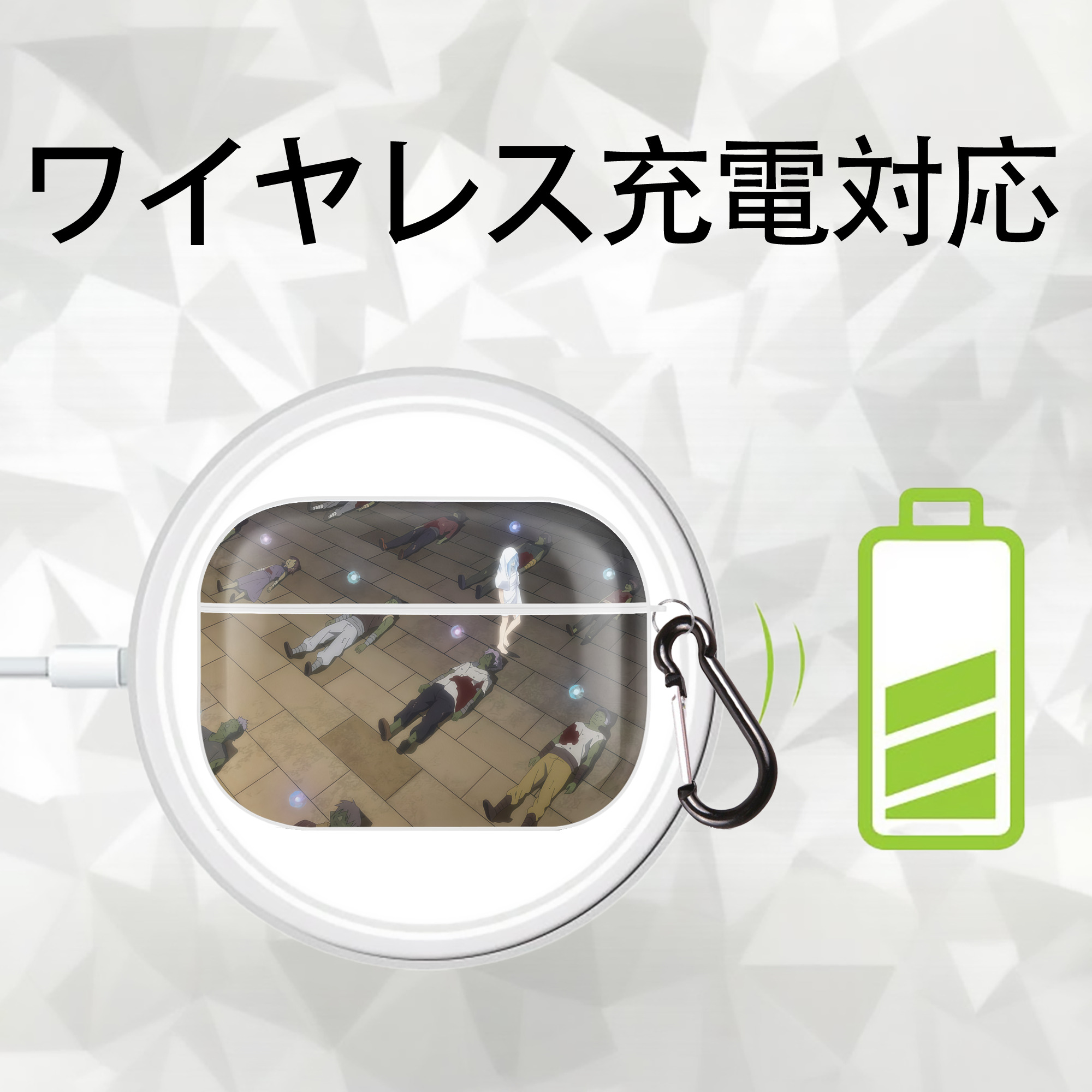 転スラ Regarding Reincarnated to Slime 【AirPods Pro用】ハードシェル保護ケース 耐衝撃・防指紋・カラビナ付き商品仕様
