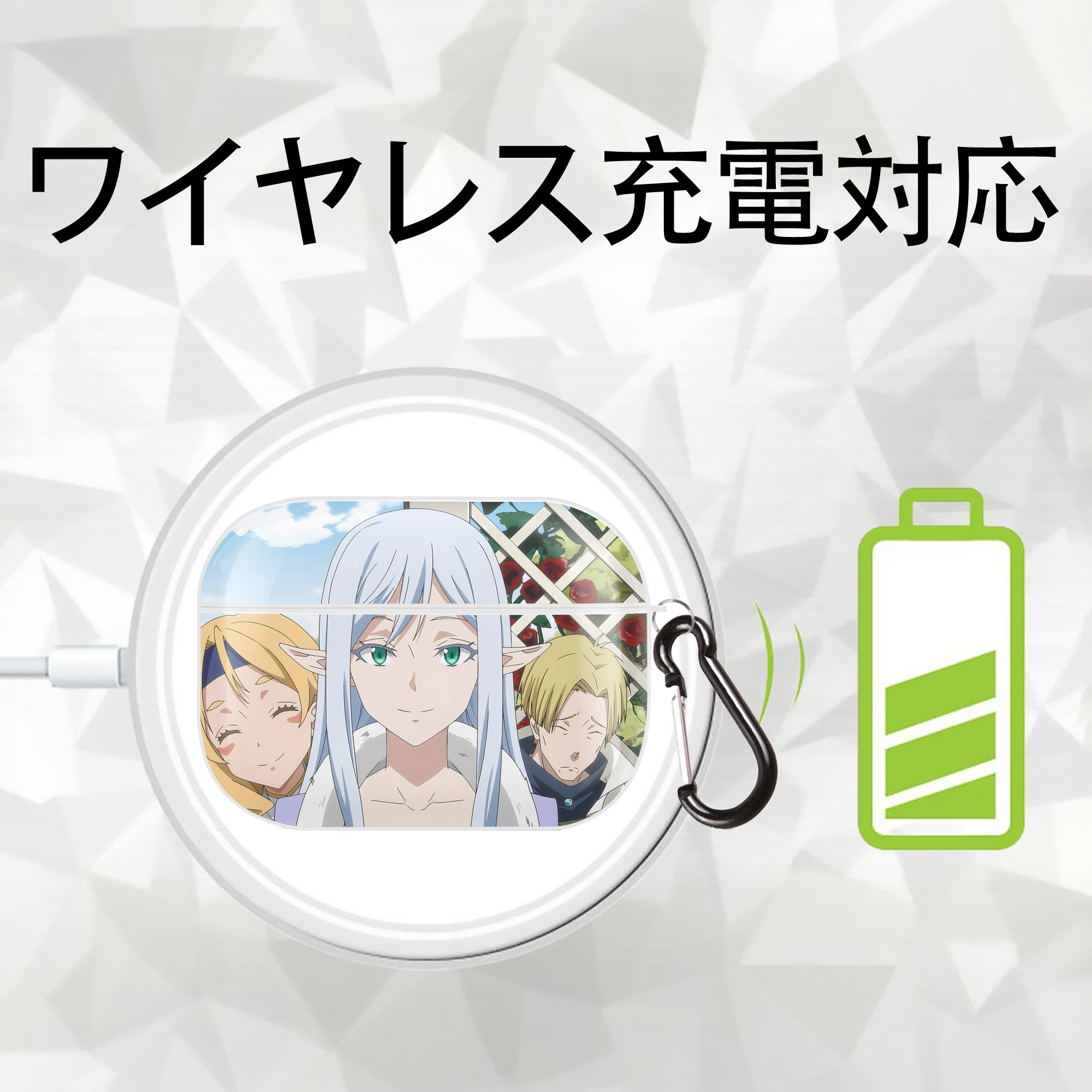 転スラ Regarding Reincarnated to Slime 【AirPods Pro用】ハードシェル保護ケース 耐衝撃・防指紋・カラビナ付き商品仕様