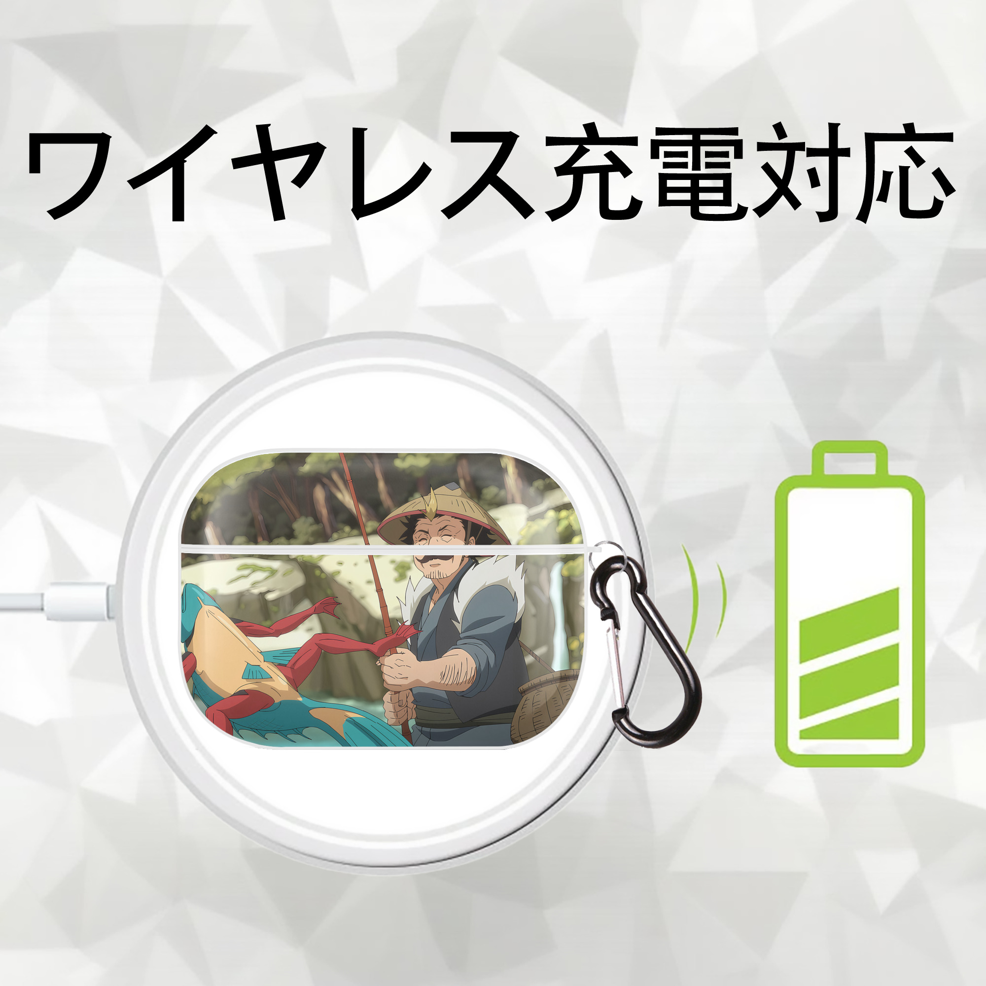 転スラ Regarding Reincarnated to Slime 【AirPods Pro用】ハードシェル保護ケース 耐衝撃・防指紋・カラビナ付き商品仕様