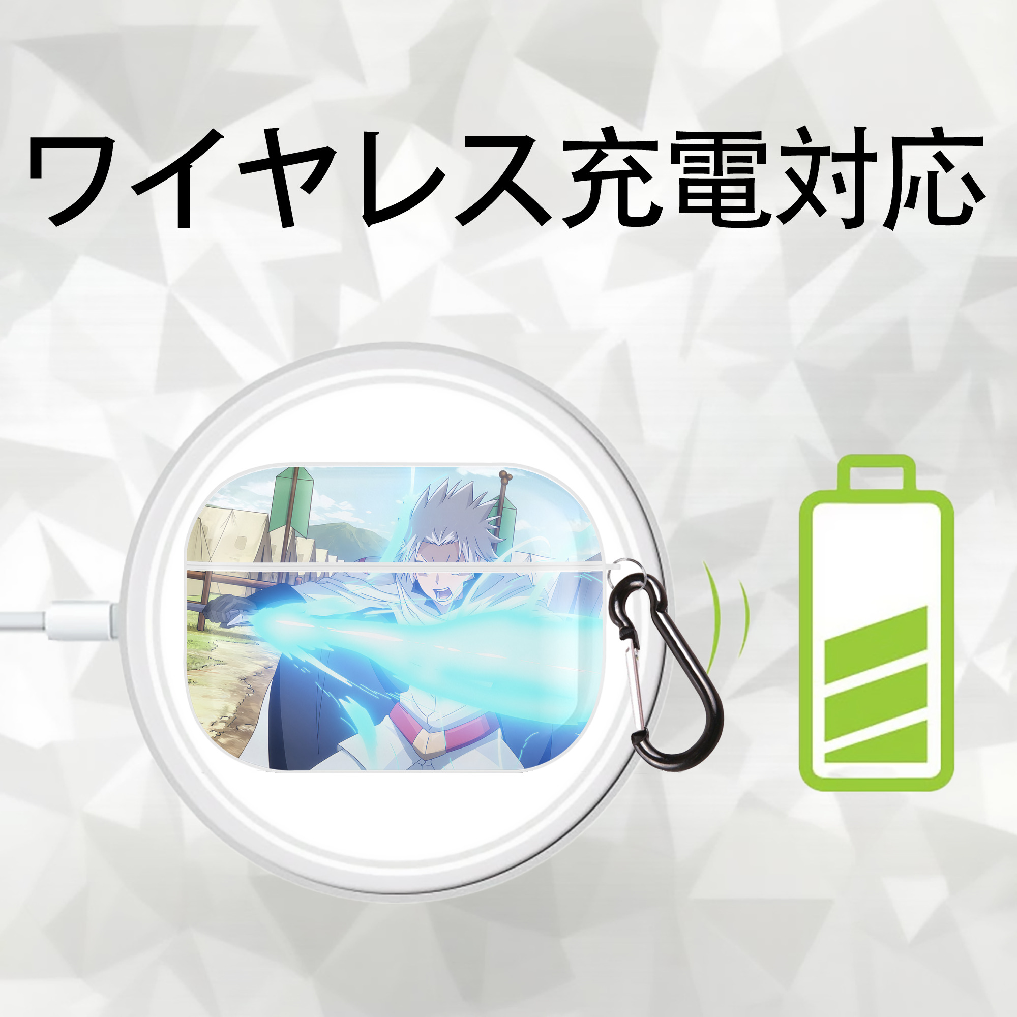 転スラ Regarding Reincarnated to Slime 【AirPods Pro用】ハードシェル保護ケース 耐衝撃・防指紋・カラビナ付き商品仕様