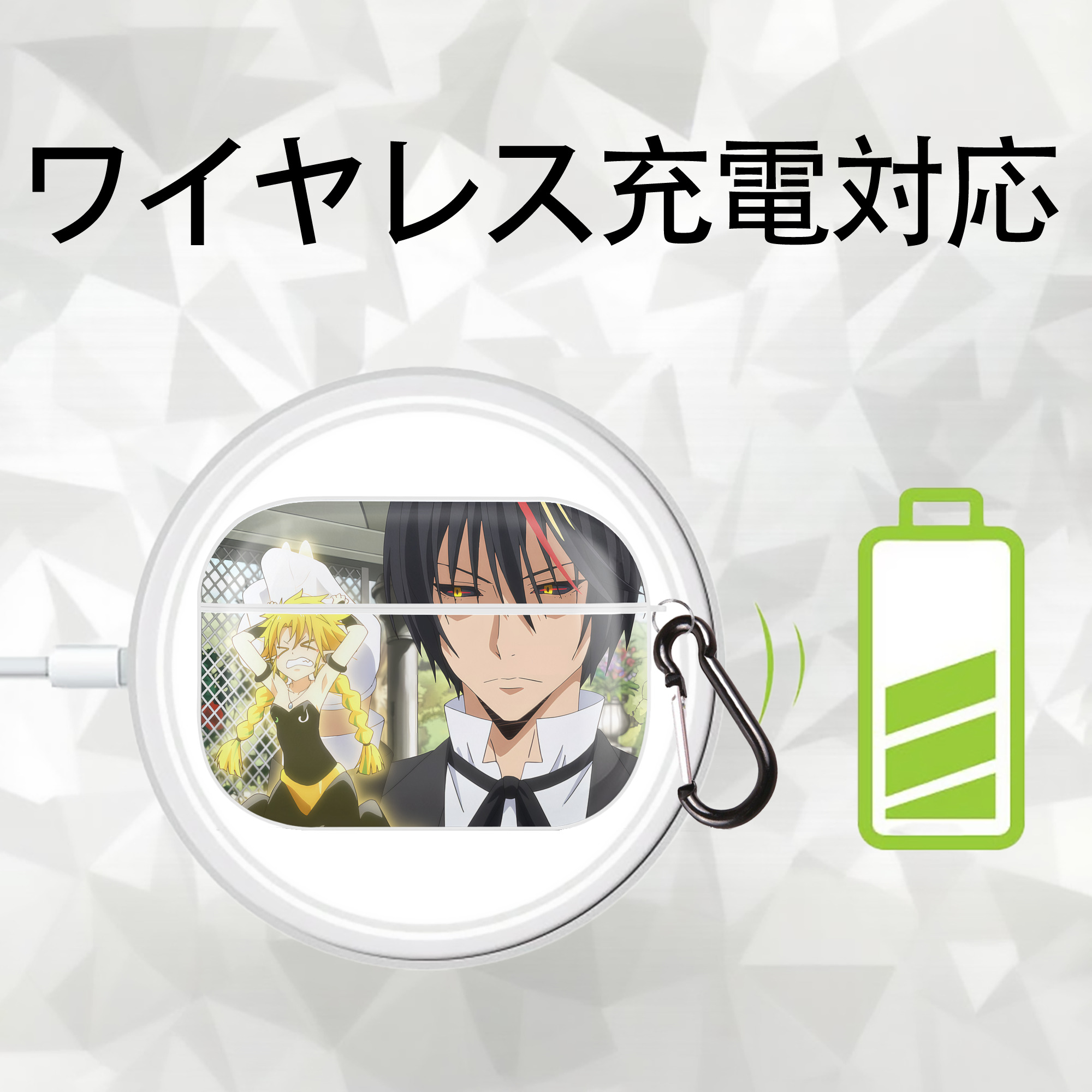 転スラ Regarding Reincarnated to Slime 【AirPods Pro用】ハードシェル保護ケース 耐衝撃・防指紋・カラビナ付き商品仕様