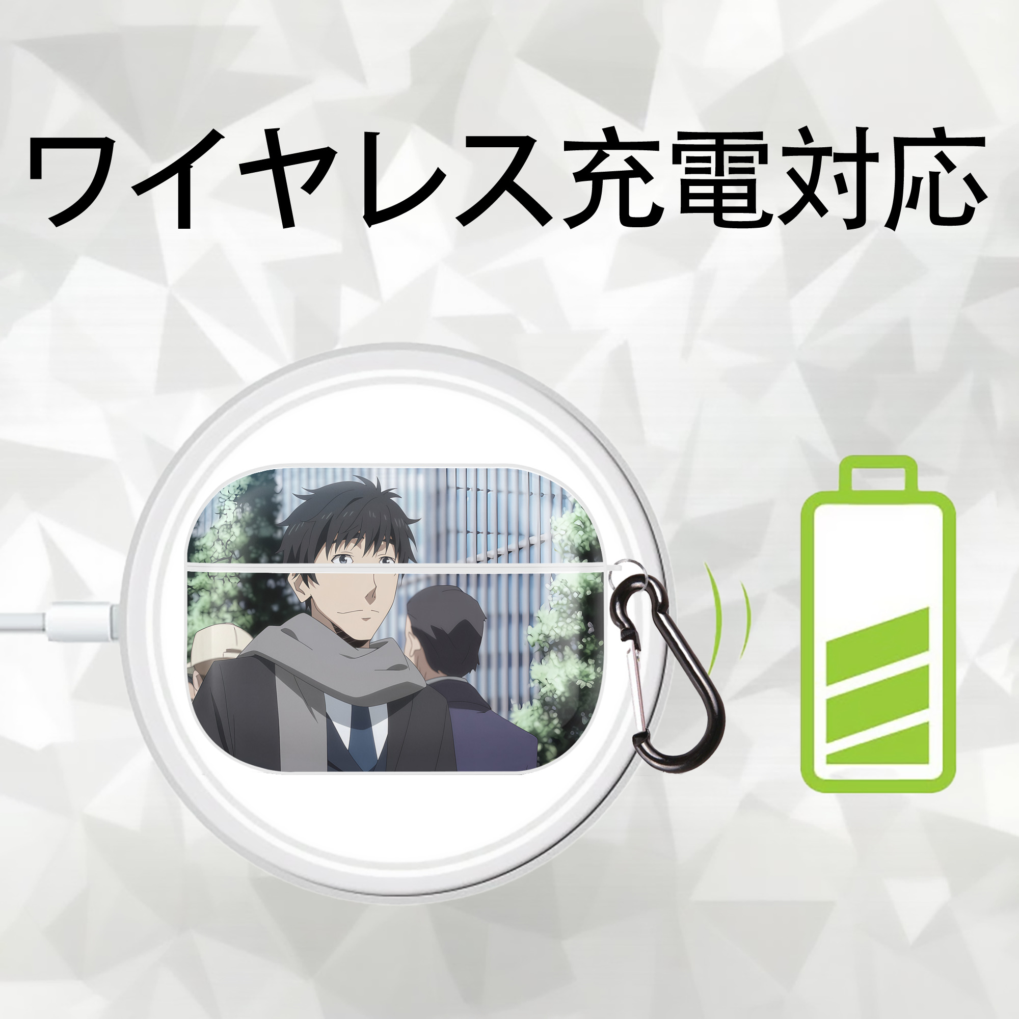 転スラ Regarding Reincarnated to Slime 【AirPods Pro用】ハードシェル保護ケース 耐衝撃・防指紋・カラビナ付き商品仕様