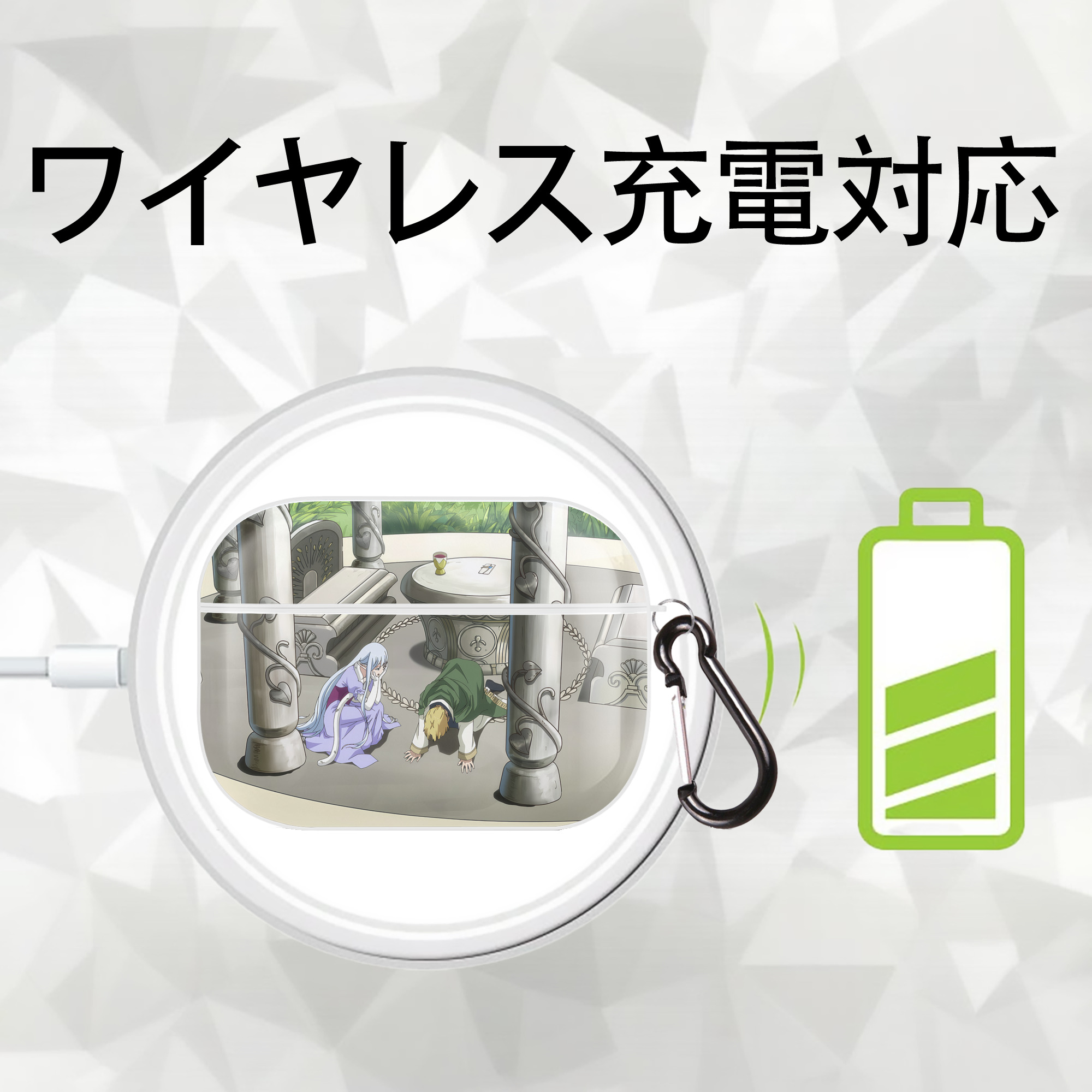 転スラ Regarding Reincarnated to Slime 【AirPods Pro用】ハードシェル保護ケース 耐衝撃・防指紋・カラビナ付き商品仕様