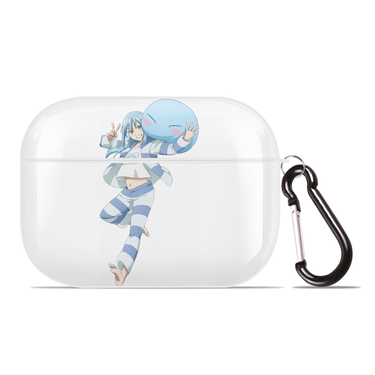 （画像用） 転スラ Regarding Reincarnated to Slime 【AirPods Pro用】ハードシェル保護ケース 耐衝撃・防指紋・カラビナ付き商品仕様
