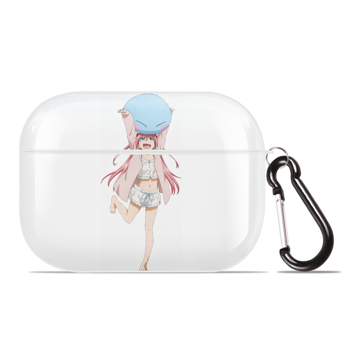 （画像用） 転スラ Regarding Reincarnated to Slime 【AirPods Pro用】ハードシェル保護ケース 耐衝撃・防指紋・カラビナ付き商品仕様