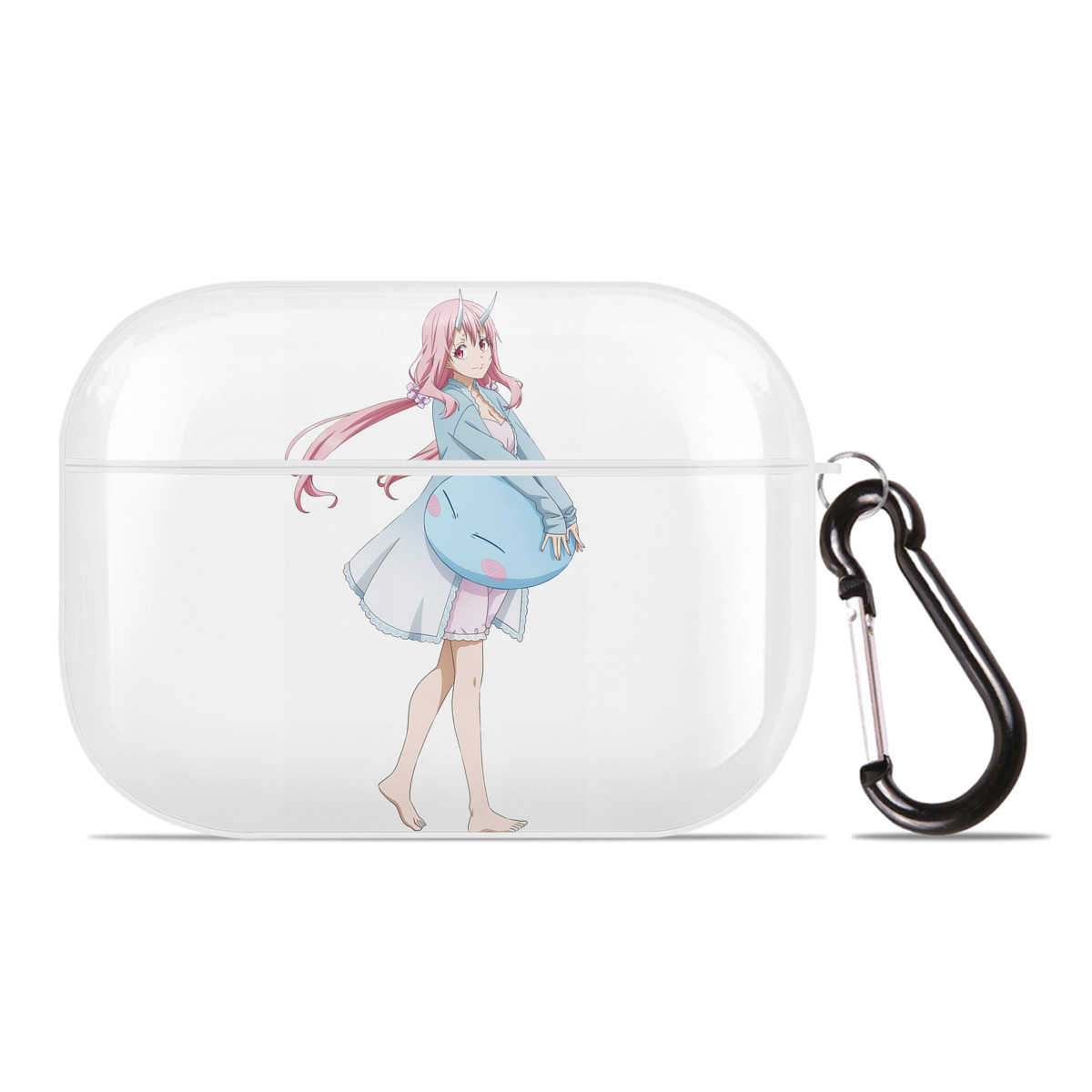 （画像用） 転スラ Regarding Reincarnated to Slime 【AirPods Pro用】ハードシェル保護ケース 耐衝撃・防指紋・カラビナ付き商品仕様