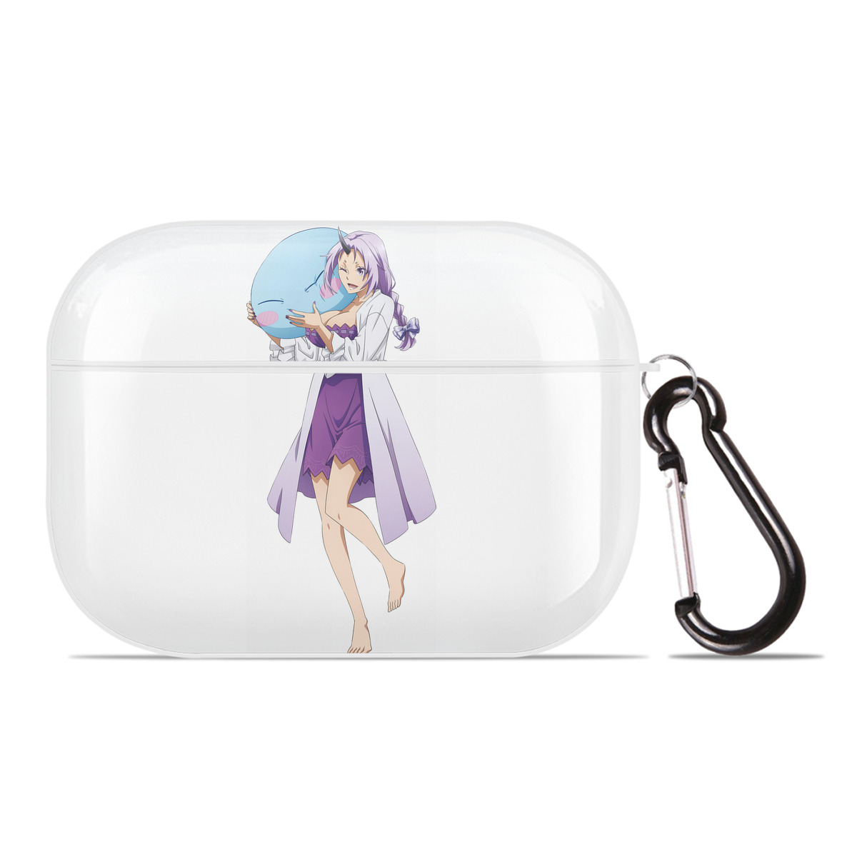（画像用） 転スラ Regarding Reincarnated to Slime 【AirPods Pro用】ハードシェル保護ケース 耐衝撃・防指紋・カラビナ付き商品仕様