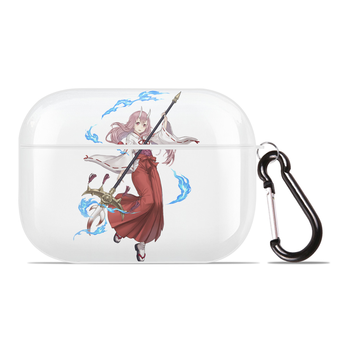 （画像用） 転スラ Regarding Reincarnated to Slime 【AirPods Pro用】ハードシェル保護ケース 耐衝撃・防指紋・カラビナ付き商品仕様