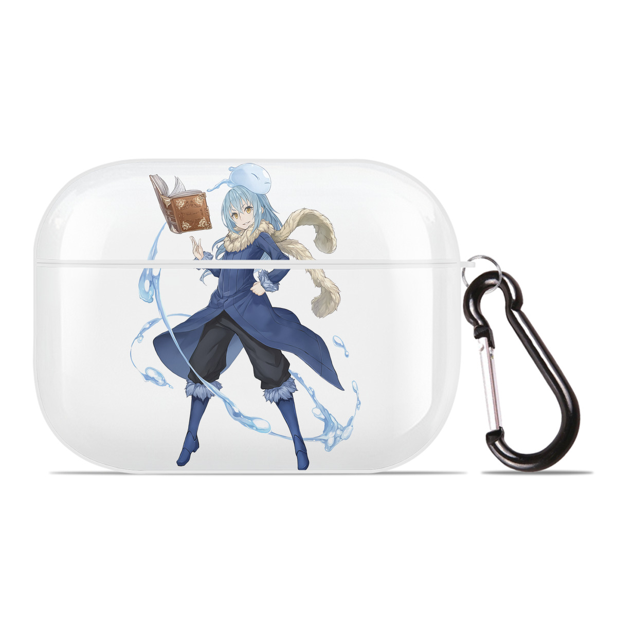（画像用） 転スラ Regarding Reincarnated to Slime 【AirPods Pro用】ハードシェル保護ケース 耐衝撃・防指紋・カラビナ付き商品仕様