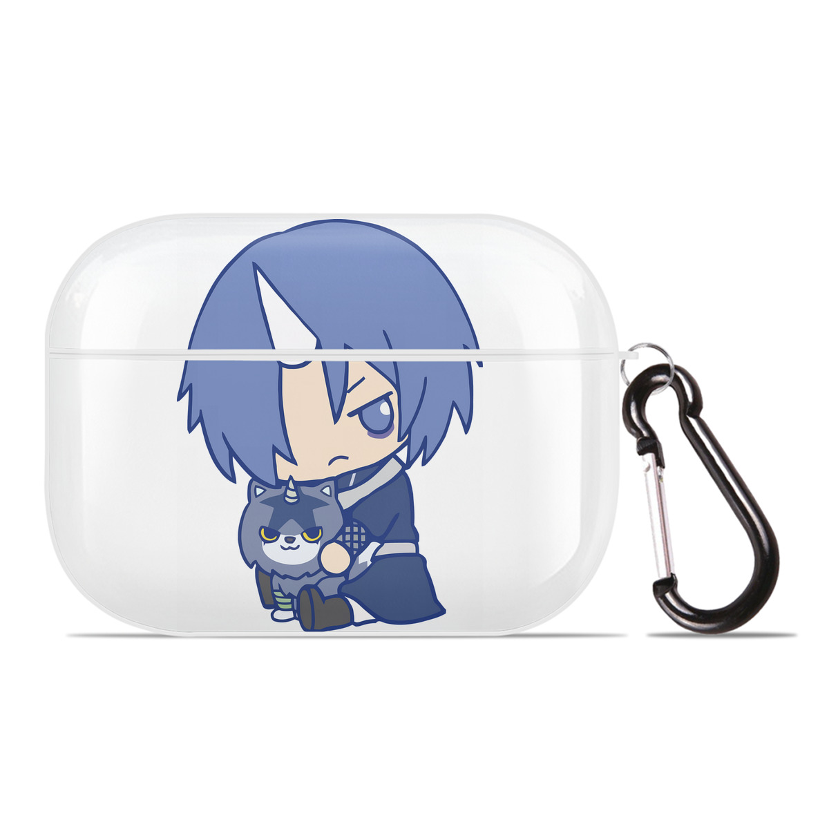 （画像用） 転スラ Regarding Reincarnated to Slime 【AirPods Pro用】ハードシェル保護ケース 耐衝撃・防指紋・カラビナ付き商品仕様
