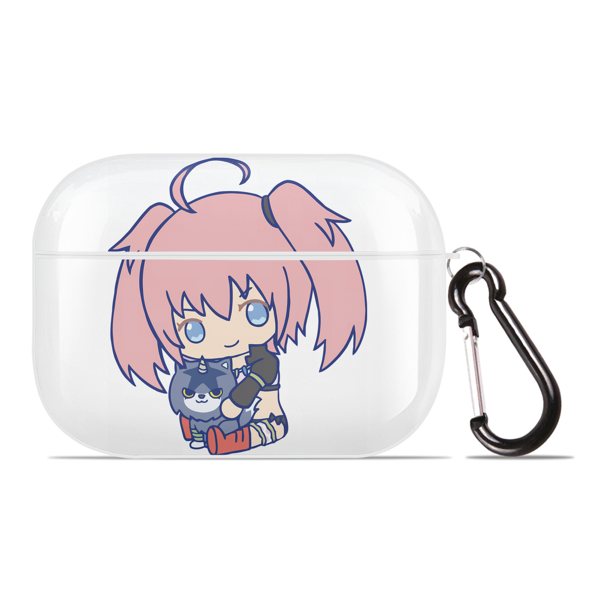 （画像用） 転スラ Regarding Reincarnated to Slime 【AirPods Pro用】ハードシェル保護ケース 耐衝撃・防指紋・カラビナ付き商品仕様