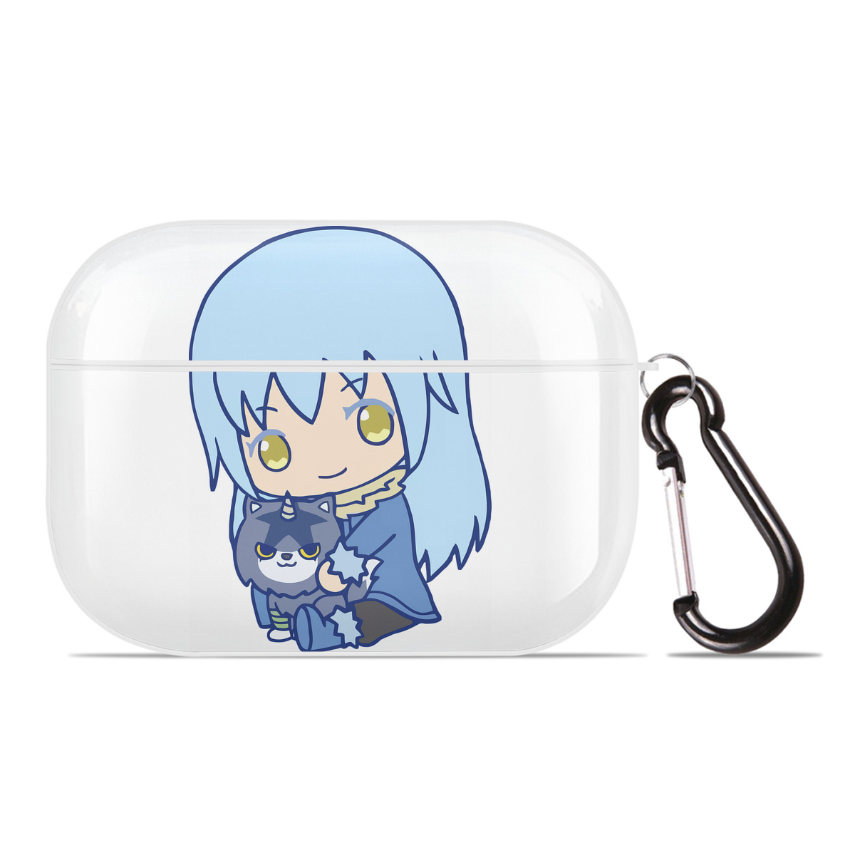（画像用） 転スラ Regarding Reincarnated to Slime 【AirPods Pro用】ハードシェル保護ケース 耐衝撃・防指紋・カラビナ付き商品仕様