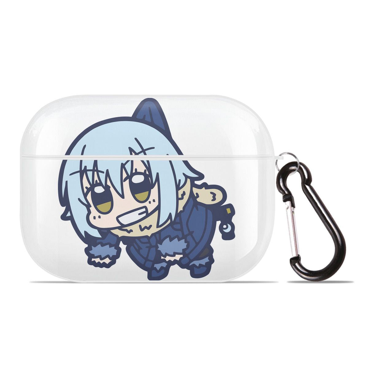 （画像用） 転スラ Regarding Reincarnated to Slime 【AirPods Pro用】ハードシェル保護ケース 耐衝撃・防指紋・カラビナ付き商品仕様