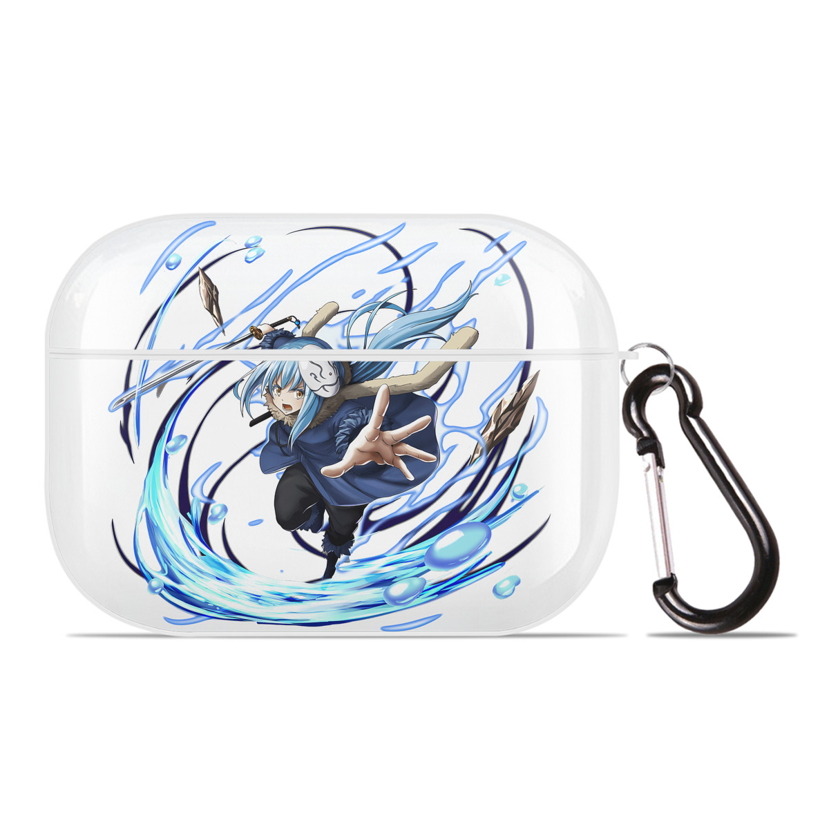 （画像用） 転スラ Regarding Reincarnated to Slime 【AirPods Pro用】ハードシェル保護ケース 耐衝撃・防指紋・カラビナ付き商品仕様