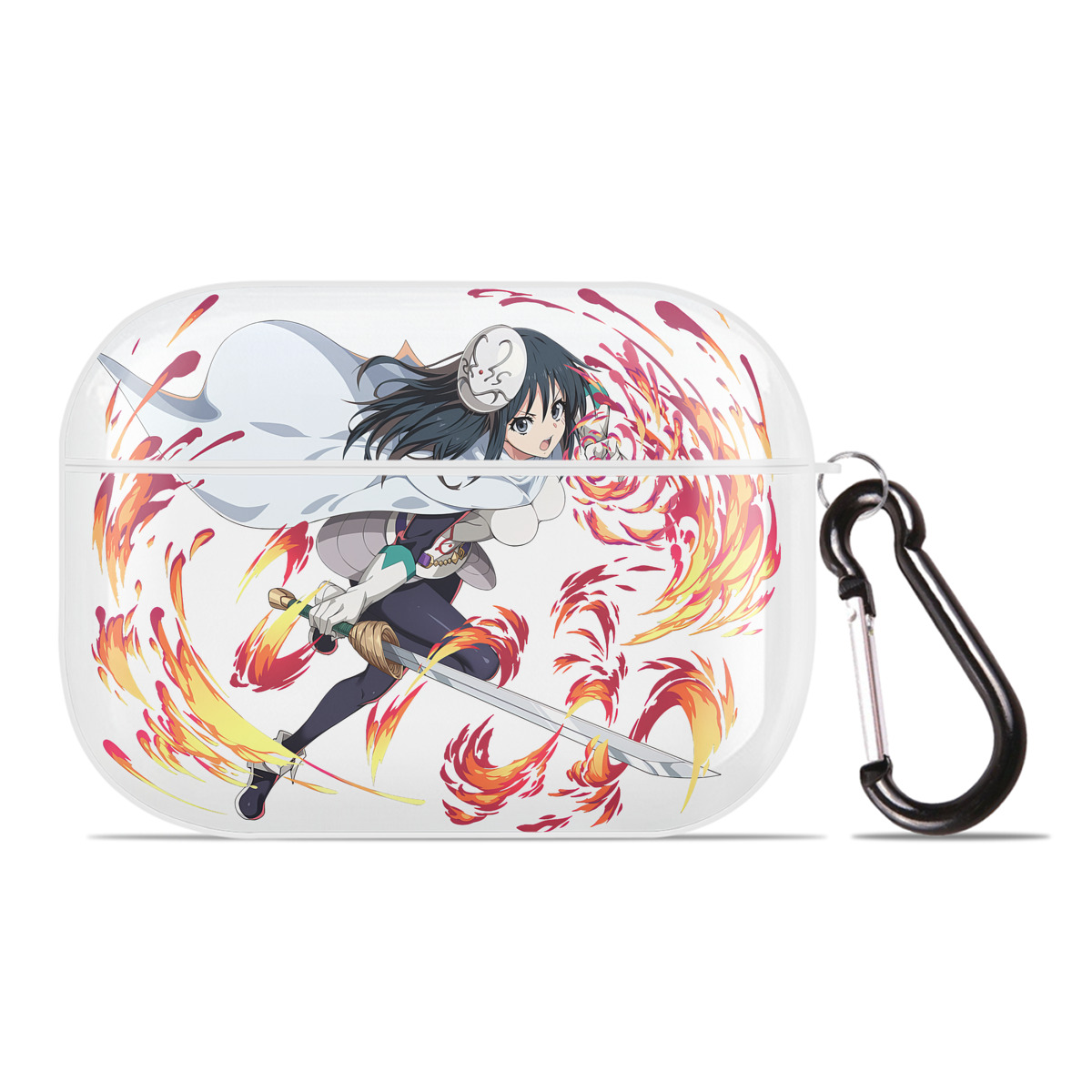 （画像用） 転スラ Regarding Reincarnated to Slime 【AirPods Pro用】ハードシェル保護ケース 耐衝撃・防指紋・カラビナ付き商品仕様