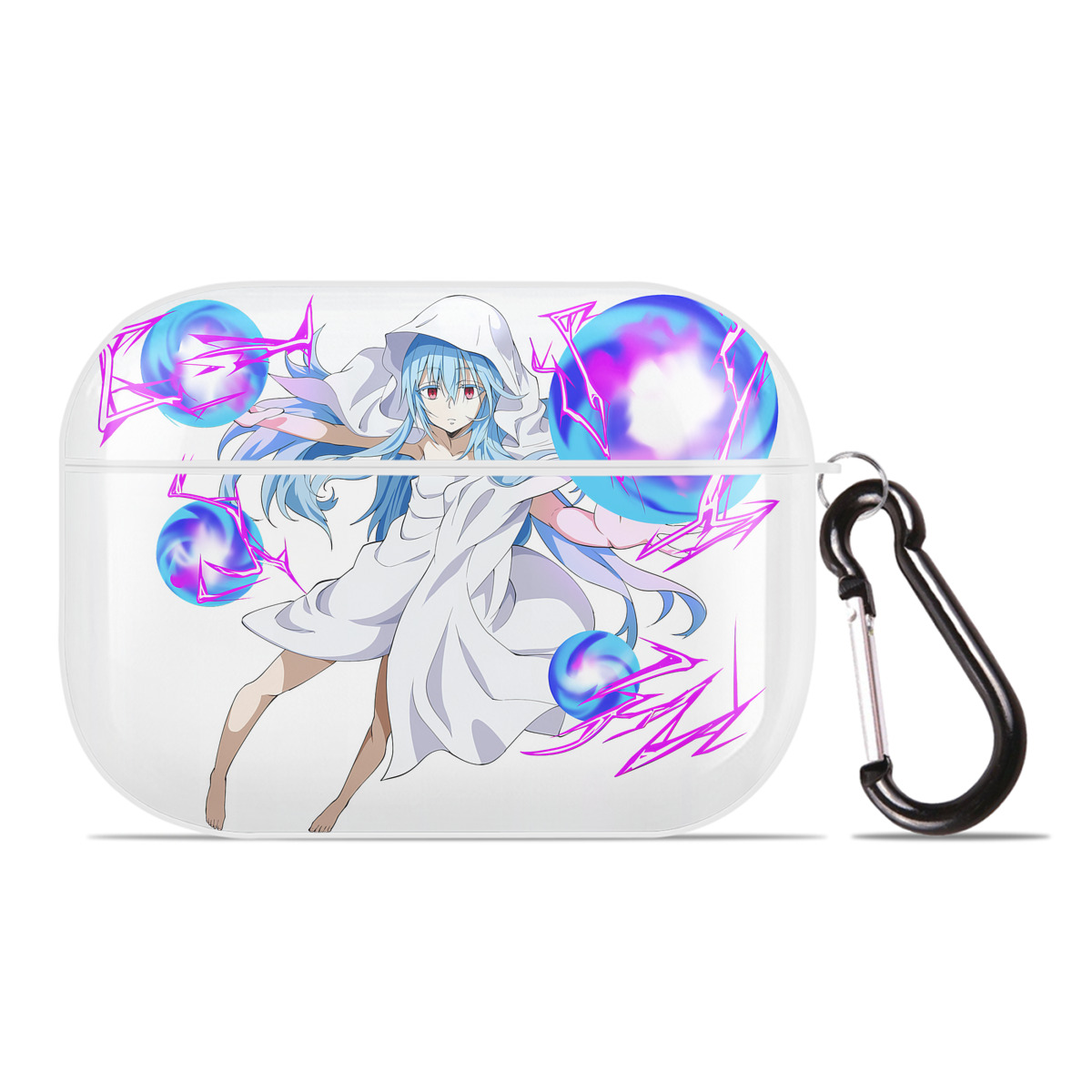 （画像用） 転スラ Regarding Reincarnated to Slime 【AirPods Pro用】ハードシェル保護ケース 耐衝撃・防指紋・カラビナ付き商品仕様