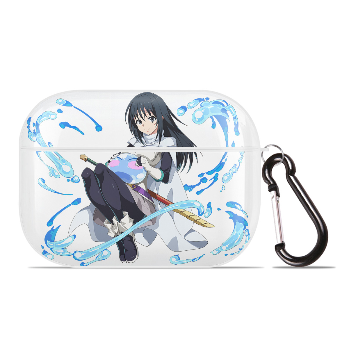 （画像用） 転スラ Regarding Reincarnated to Slime 【AirPods Pro用】ハードシェル保護ケース 耐衝撃・防指紋・カラビナ付き商品仕様