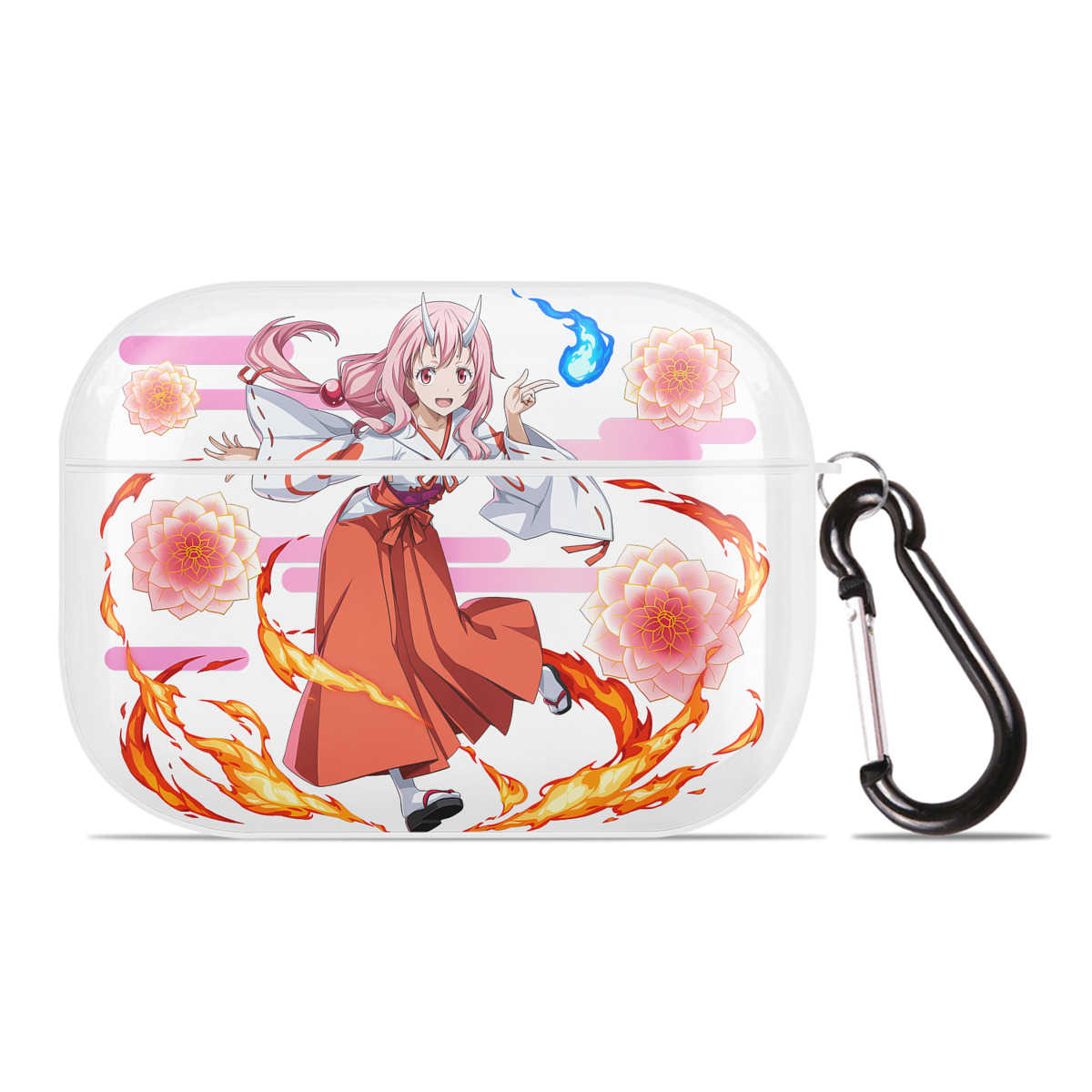 （画像用） 転スラ Regarding Reincarnated to Slime 【AirPods Pro用】ハードシェル保護ケース 耐衝撃・防指紋・カラビナ付き商品仕様