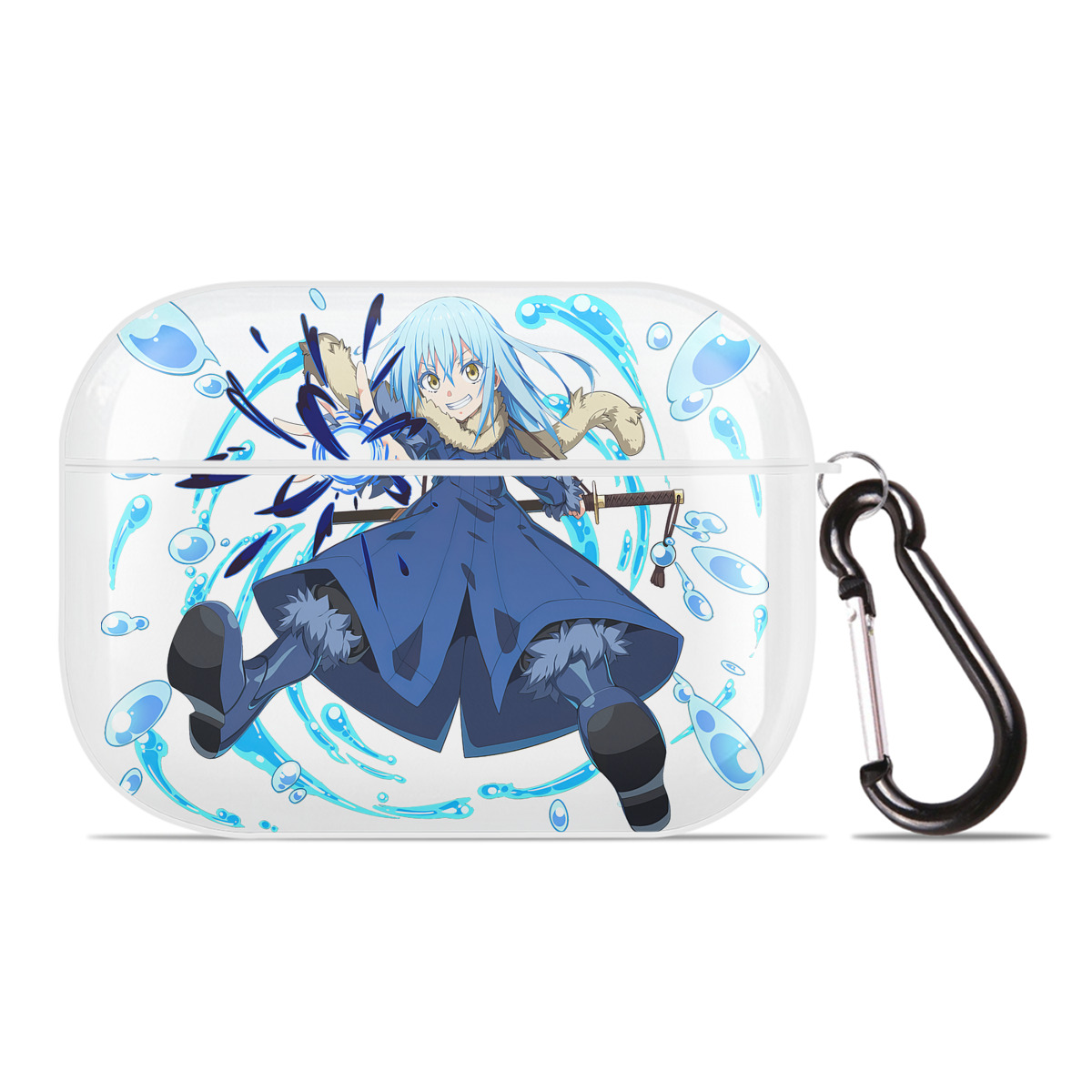 （画像用） 転スラ Regarding Reincarnated to Slime 【AirPods Pro用】ハードシェル保護ケース 耐衝撃・防指紋・カラビナ付き商品仕様