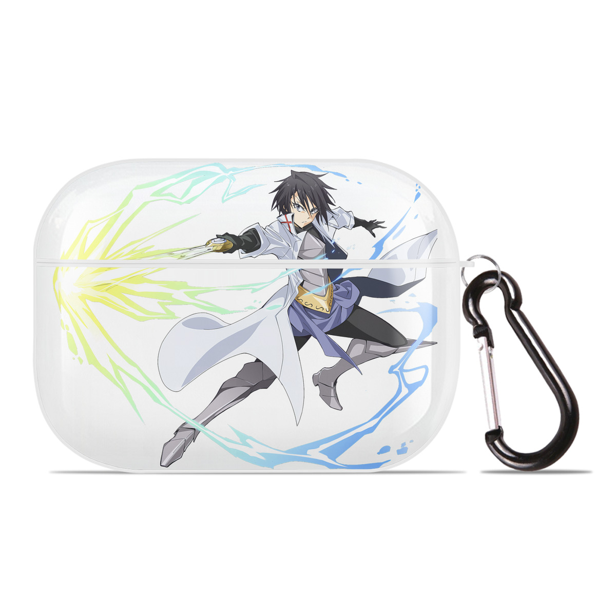 （画像用） 転スラ Regarding Reincarnated to Slime 【AirPods Pro用】ハードシェル保護ケース 耐衝撃・防指紋・カラビナ付き商品仕様