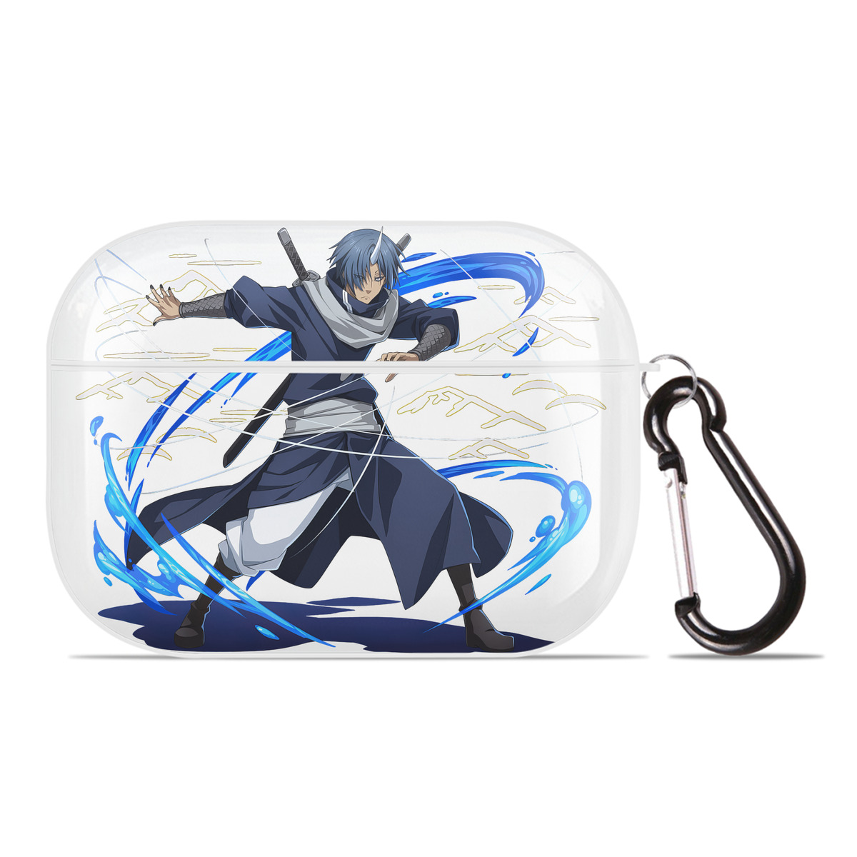 （画像用） 転スラ Regarding Reincarnated to Slime 【AirPods Pro用】ハードシェル保護ケース 耐衝撃・防指紋・カラビナ付き商品仕様