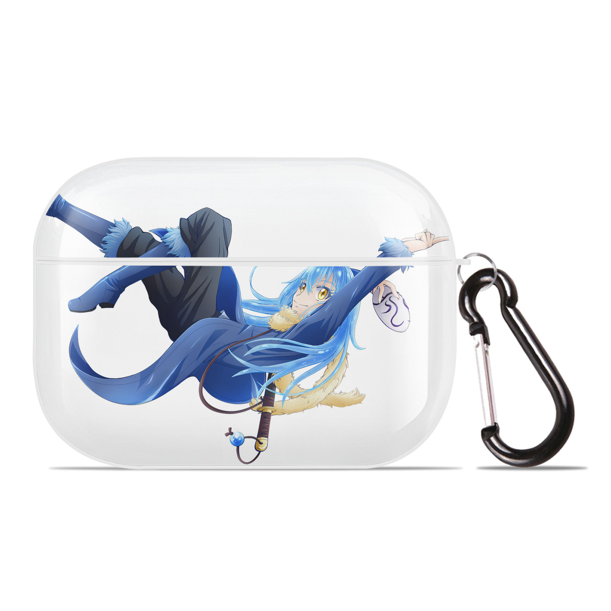 （画像用） 転スラ Regarding Reincarnated to Slime 【AirPods Pro用】ハードシェル保護ケース 耐衝撃・防指紋・カラビナ付き商品仕様