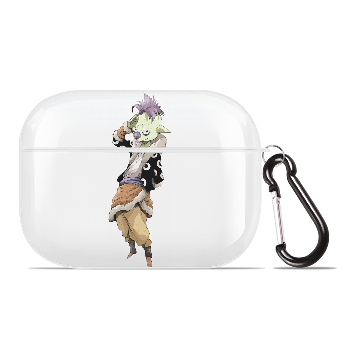 （画像用） 転スラ Regarding Reincarnated to Slime 【AirPods Pro用】ハードシェル保護ケース 耐衝撃・防指紋・カラビナ付き商品仕様